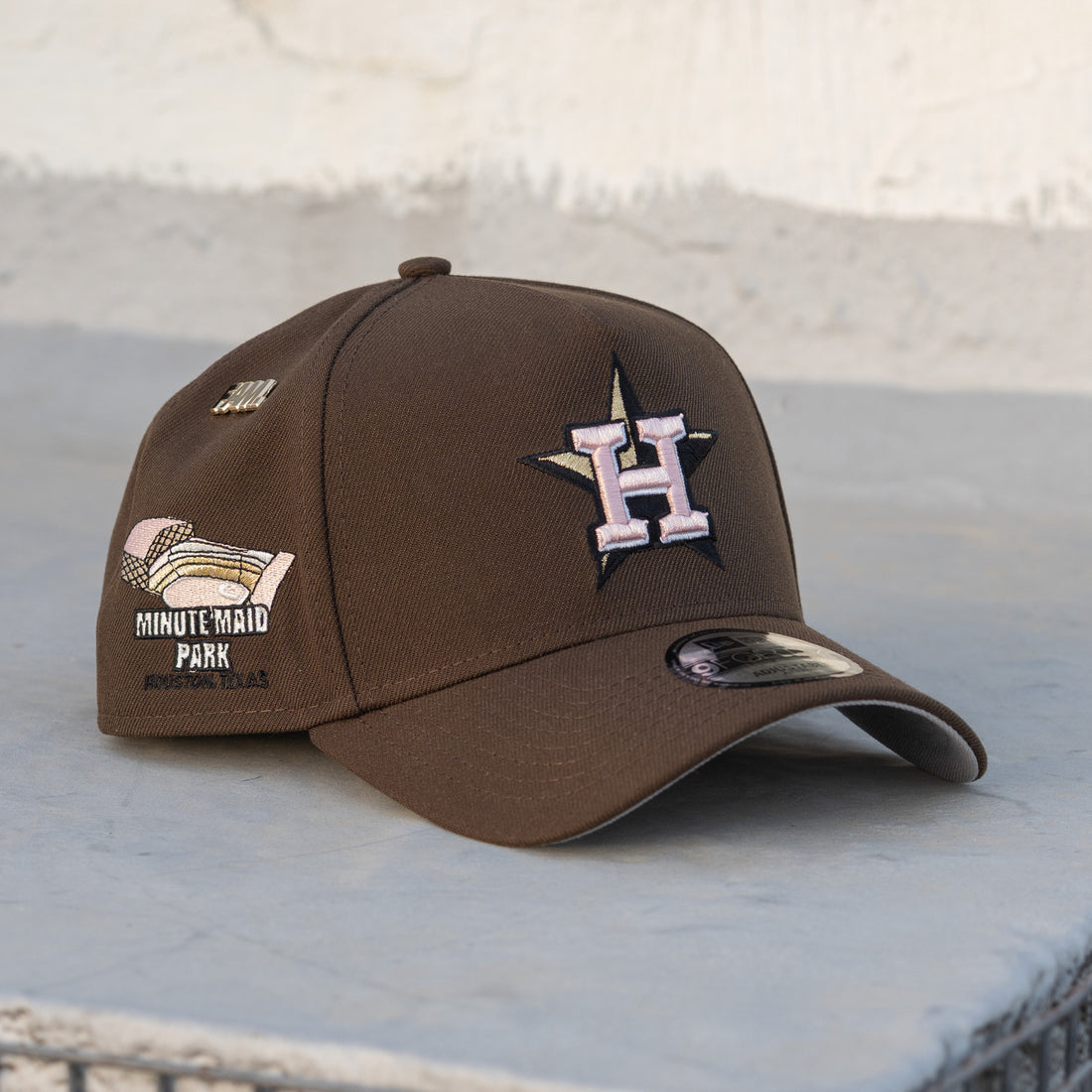 Gorra Houston Astros Mlb Walnut Gray UV / New Era 9Forty A-frame + pin 📌