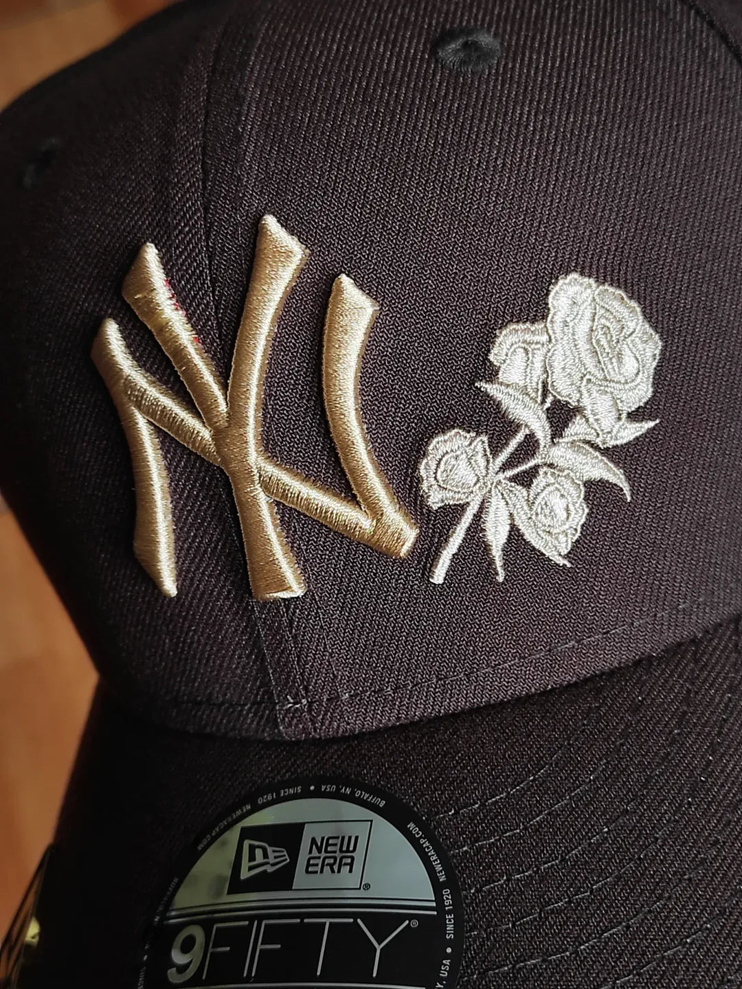 New Era New York Yankees Subway Series gorra snapback 9FIFTY marrón rosado