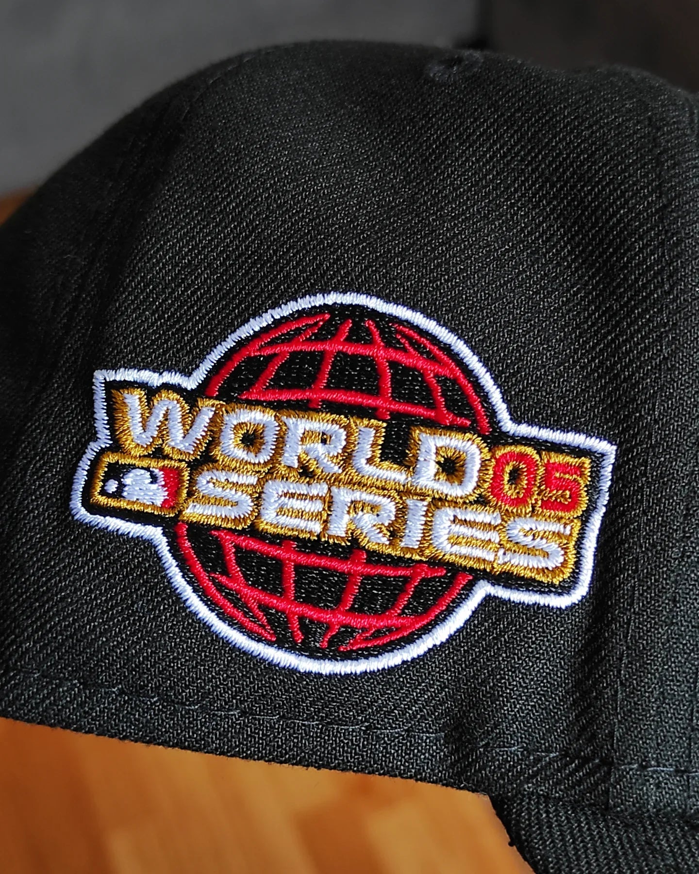 Gorra New Era Chicago White Sox World Series negra y roja 9FIFTY Snapback