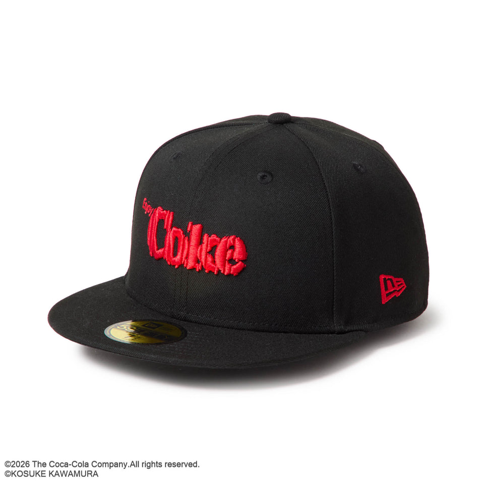 Coca-Cola x New Era 59FIFTY designed by Kosuke Kawamura – Black and Red