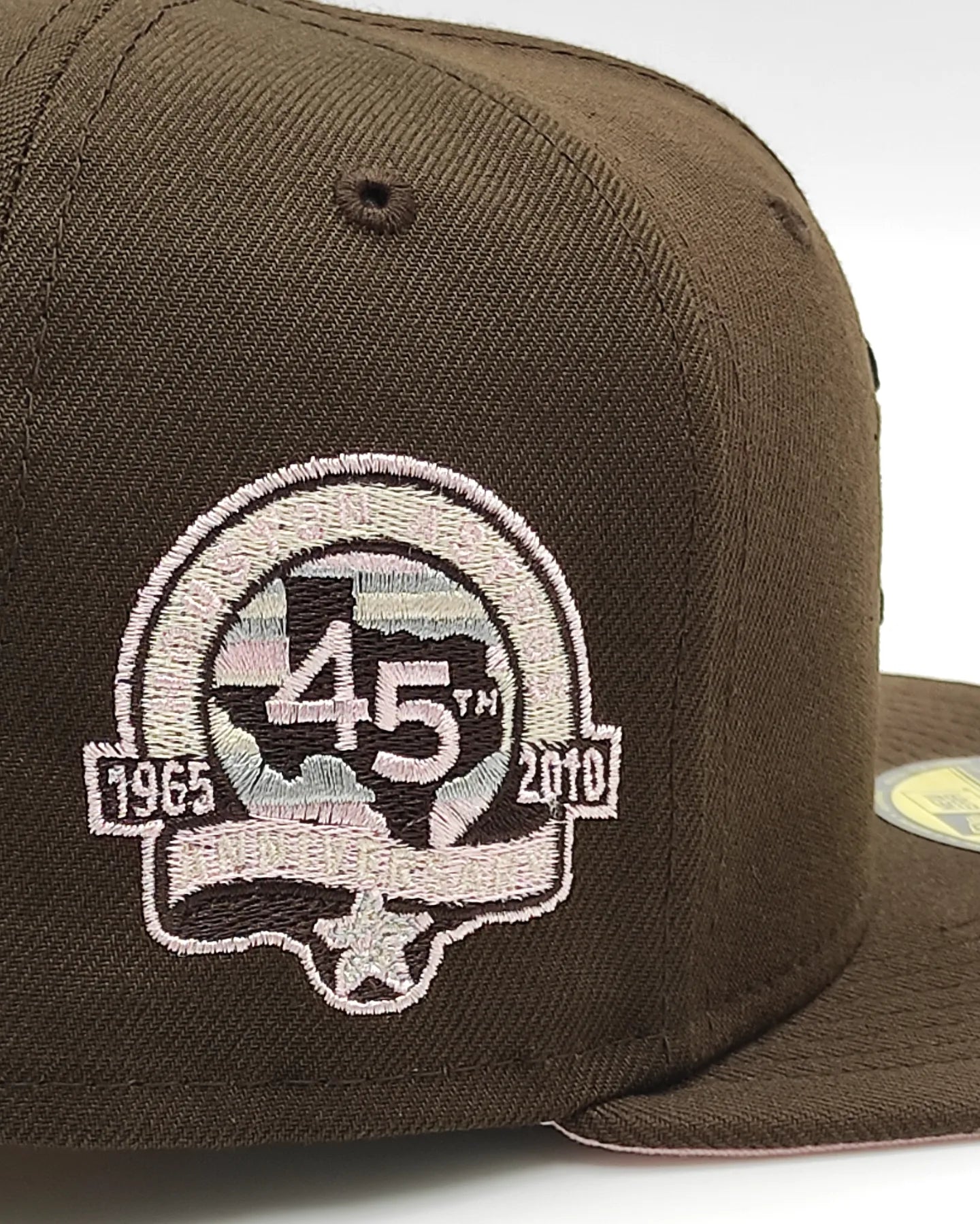 Gorra ajustada 59fifty New Era Houston Astros 45.º aniversario edición café dulce