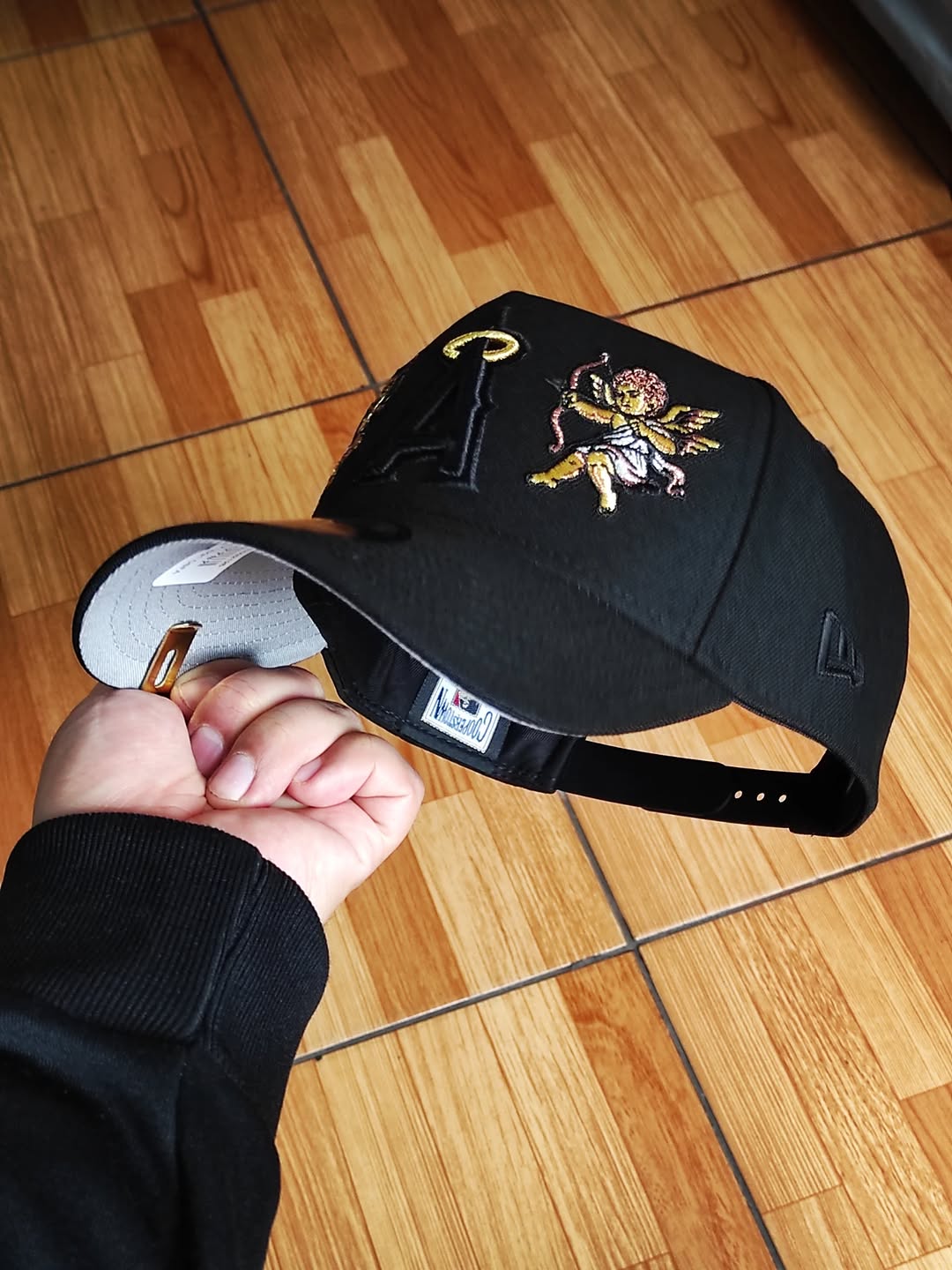 Gorra 9FORTY A-Frame Cupid negra de New Era de los Angels