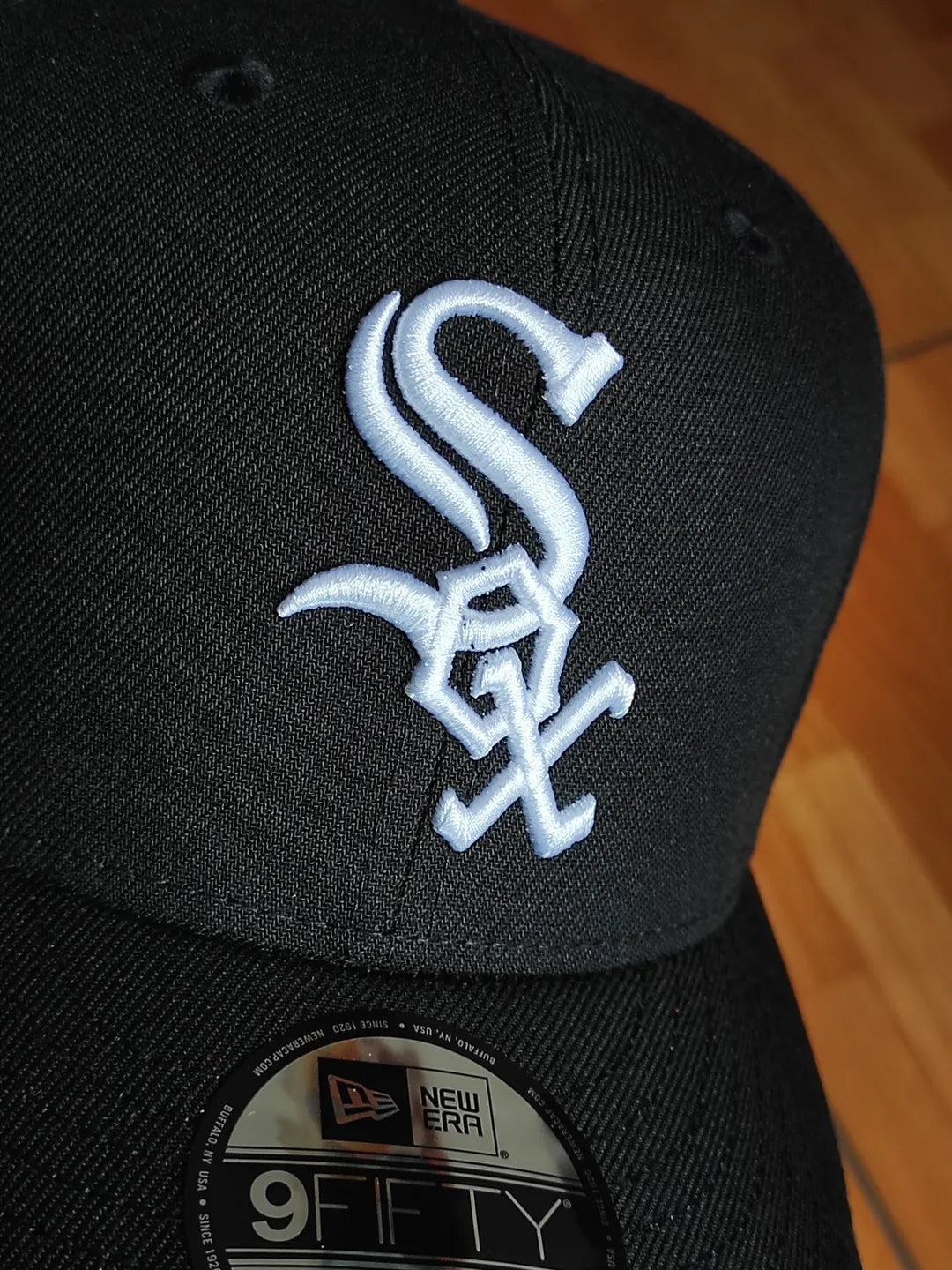 Gorra New Era Chicago White Sox World Series negra y roja 9FIFTY snapback