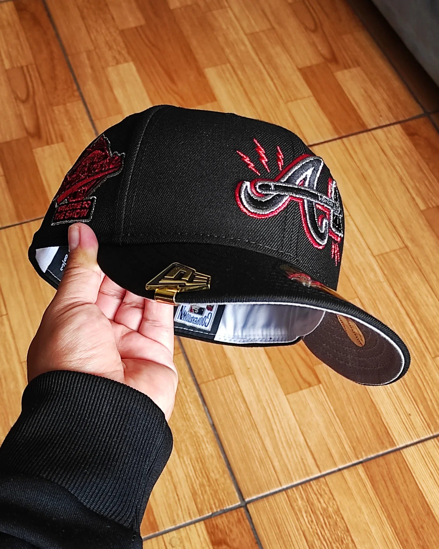 Gorra New Era Atlanta Braves World Series 1995 ⚡ Edición Negra 59Fifty Ajustada