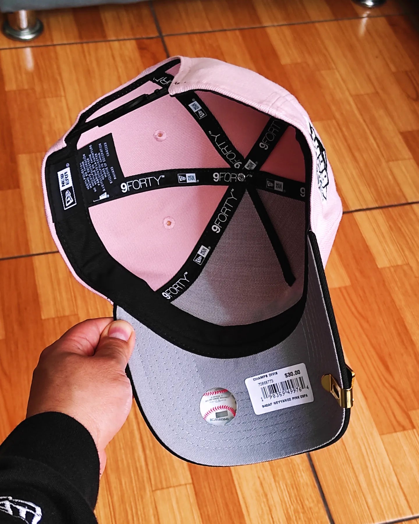 New Era New York Yankees negra rosa 9 forty A-FRAME