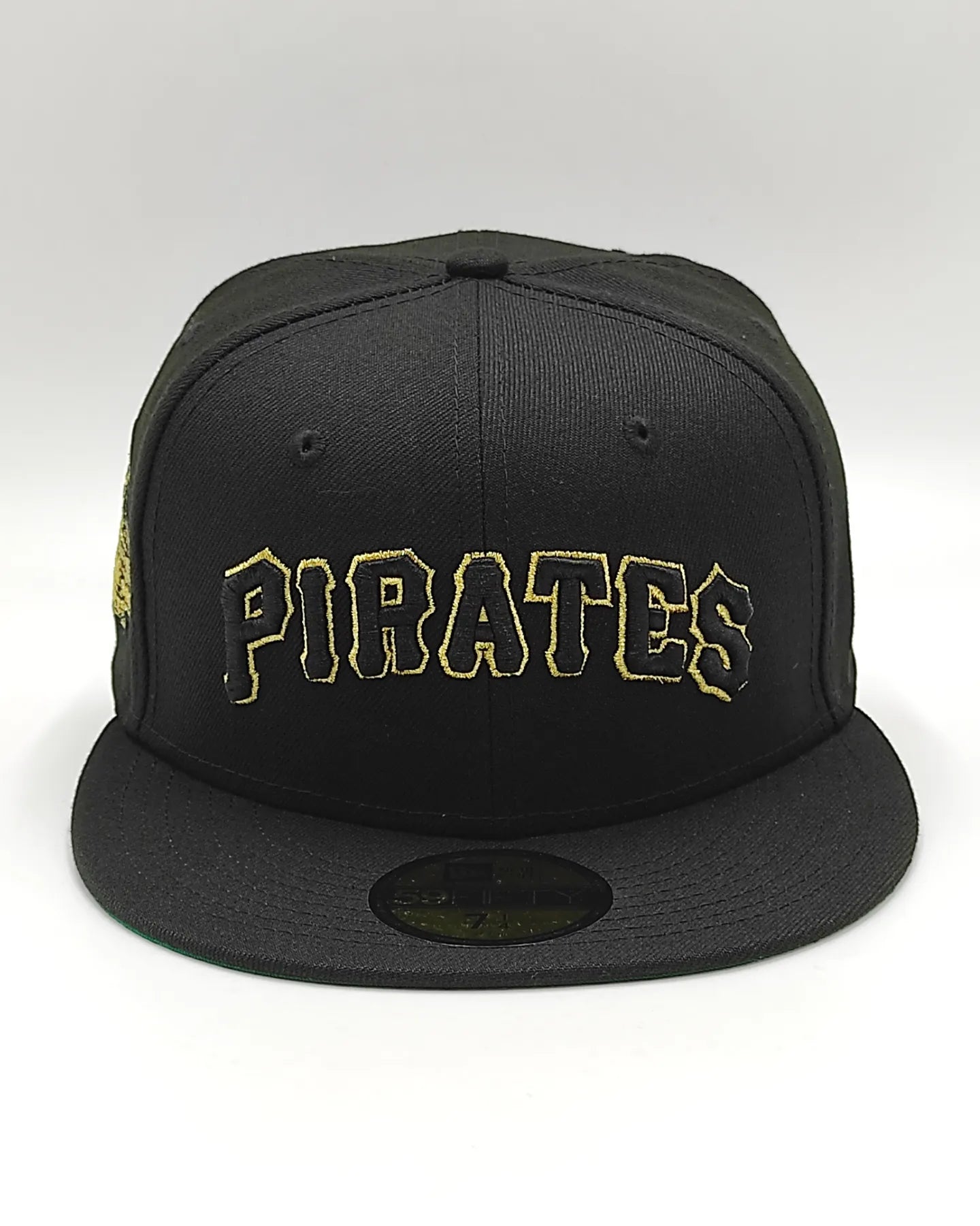 Gorra ajustada 59fifty New Era Pittsburgh Pirates serie mundial 1971 edición retro negro oro