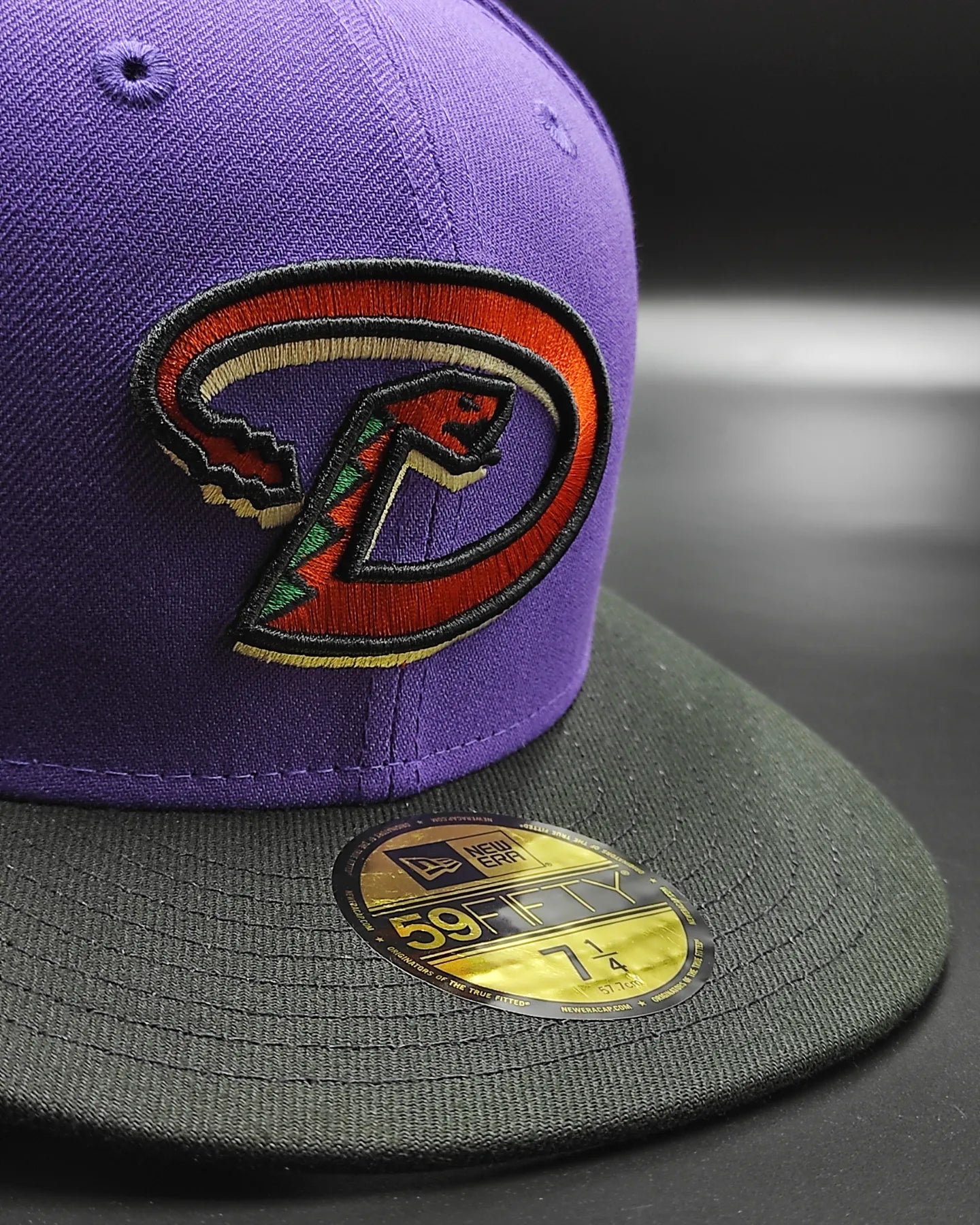 Gorra New Era 59 Fifty Arizona Diamondbacks 20 Aniversario - morado negro