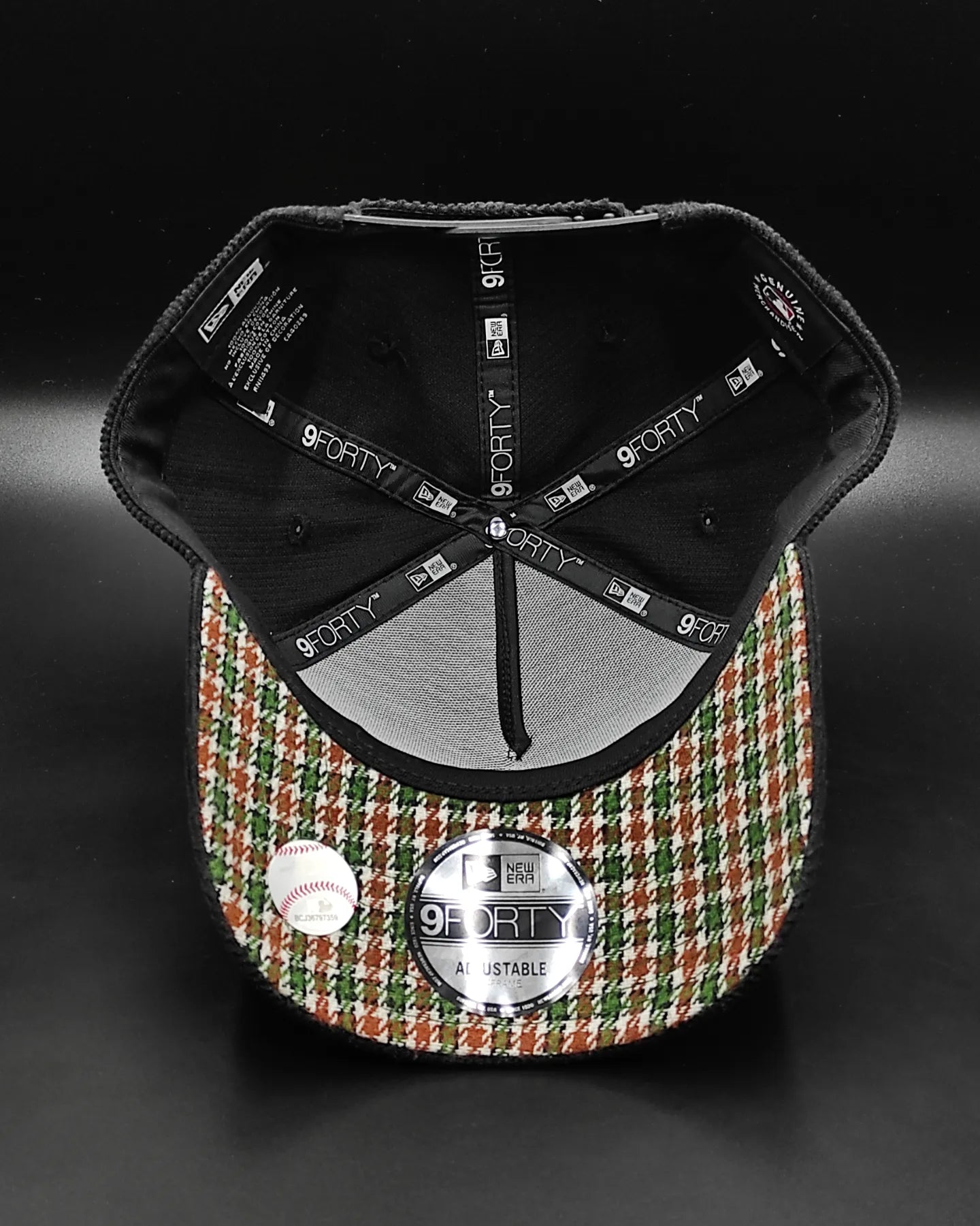 Gorra ajustable 9 Forty A-FRAME de pana negra "Corduroy Black" de los New Era Los Angeles Dodgers