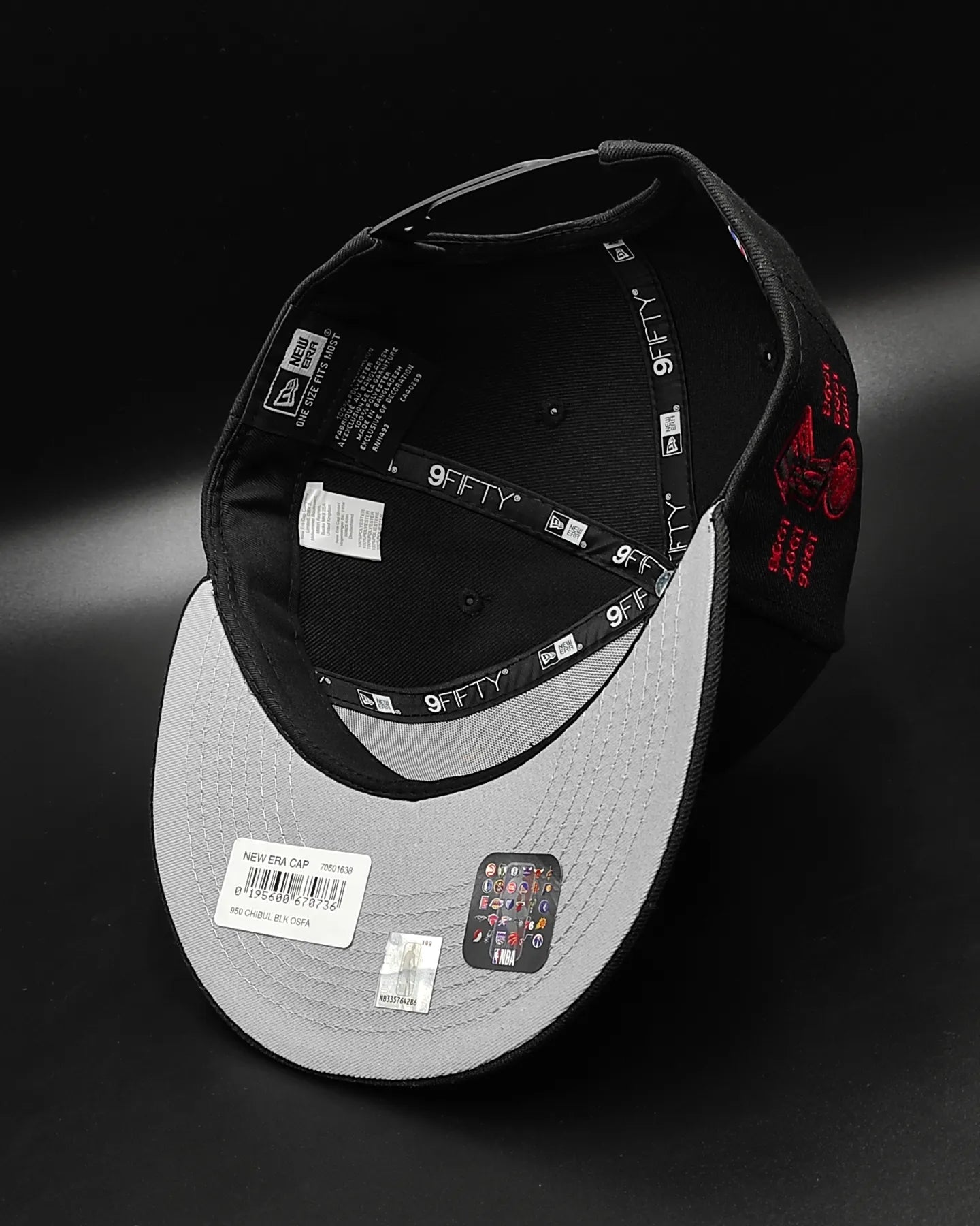 Gorra snapback New Era Chicago Bulls Champions edición roja 9Fifty