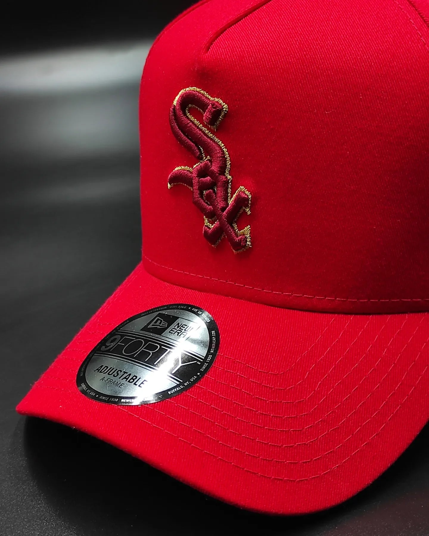 New era Chicago White Sox año del dragón 9 FORTY AFRAME color rojo🐉🈵