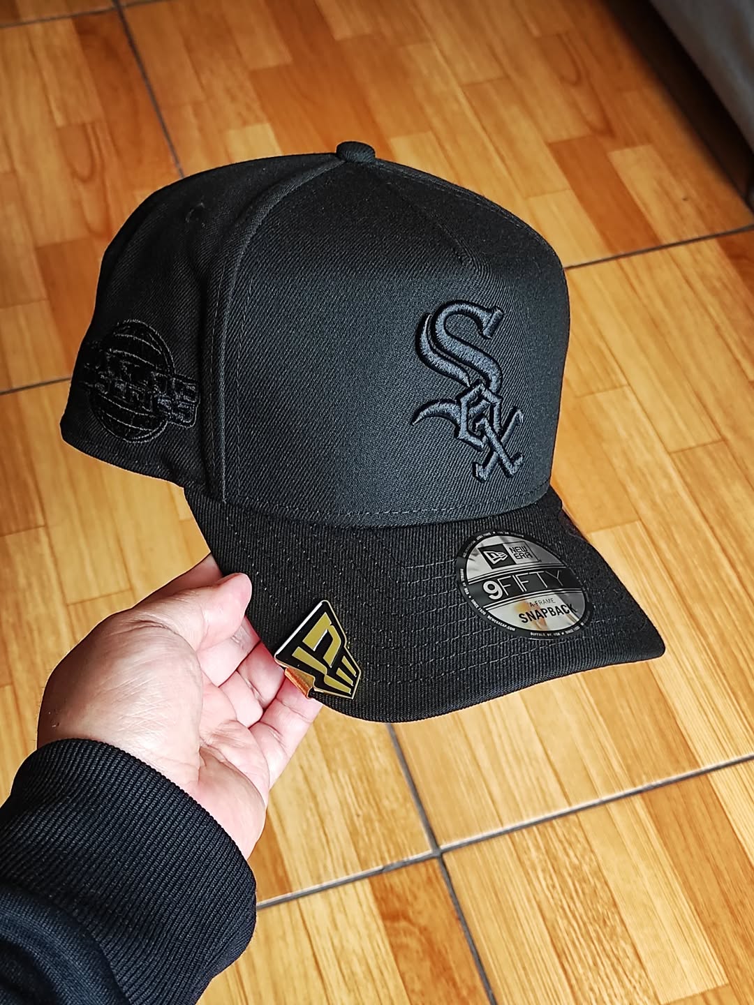Gorra New Era Chicago White Sox World Series negra y roja 9FIFTY SNAPBACK