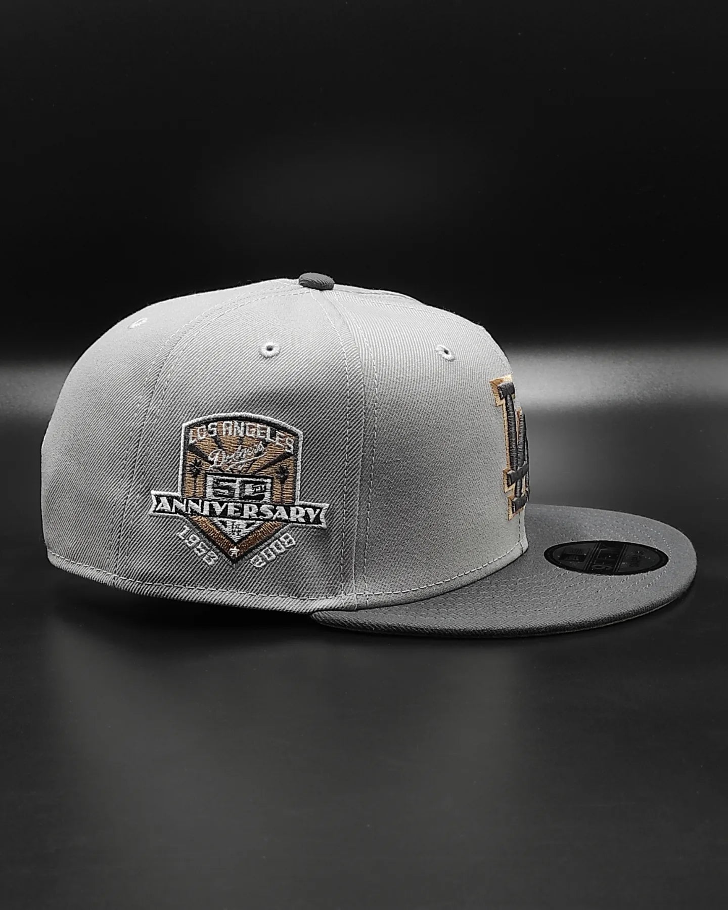Gorra con cierre trasero 9 FIFTY Snapback, modelo New Era Los Angeles Dodgers 50 aniversario