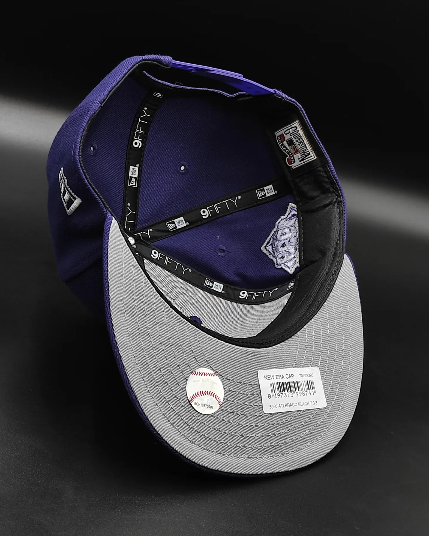 Gorra snapback 9FIFTY morada de los New York Yankees de la Serie Mundial de 1999 de New Era