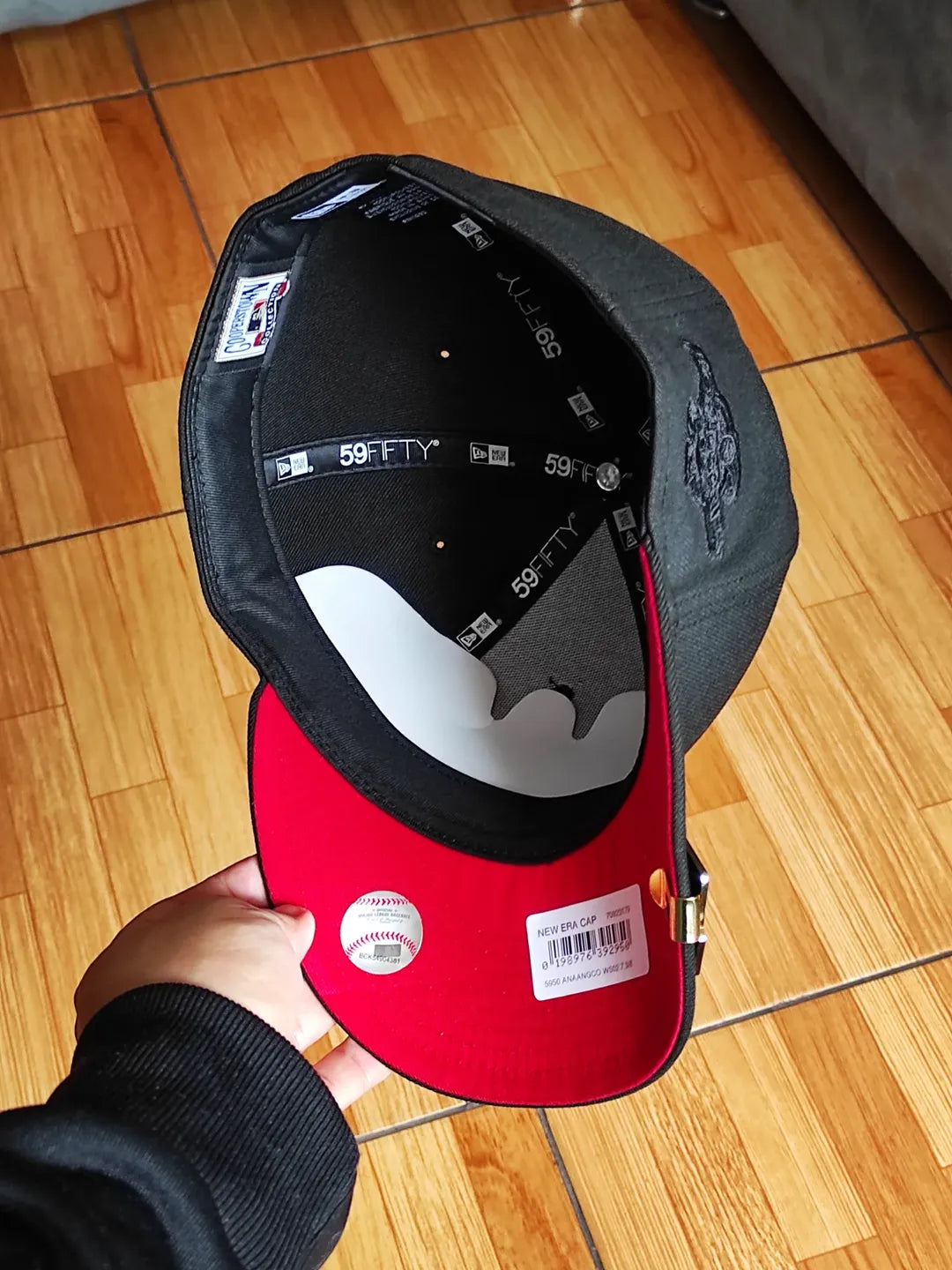Gorra 59FIFTY New Era ANAHEIM ANGELS negra roja