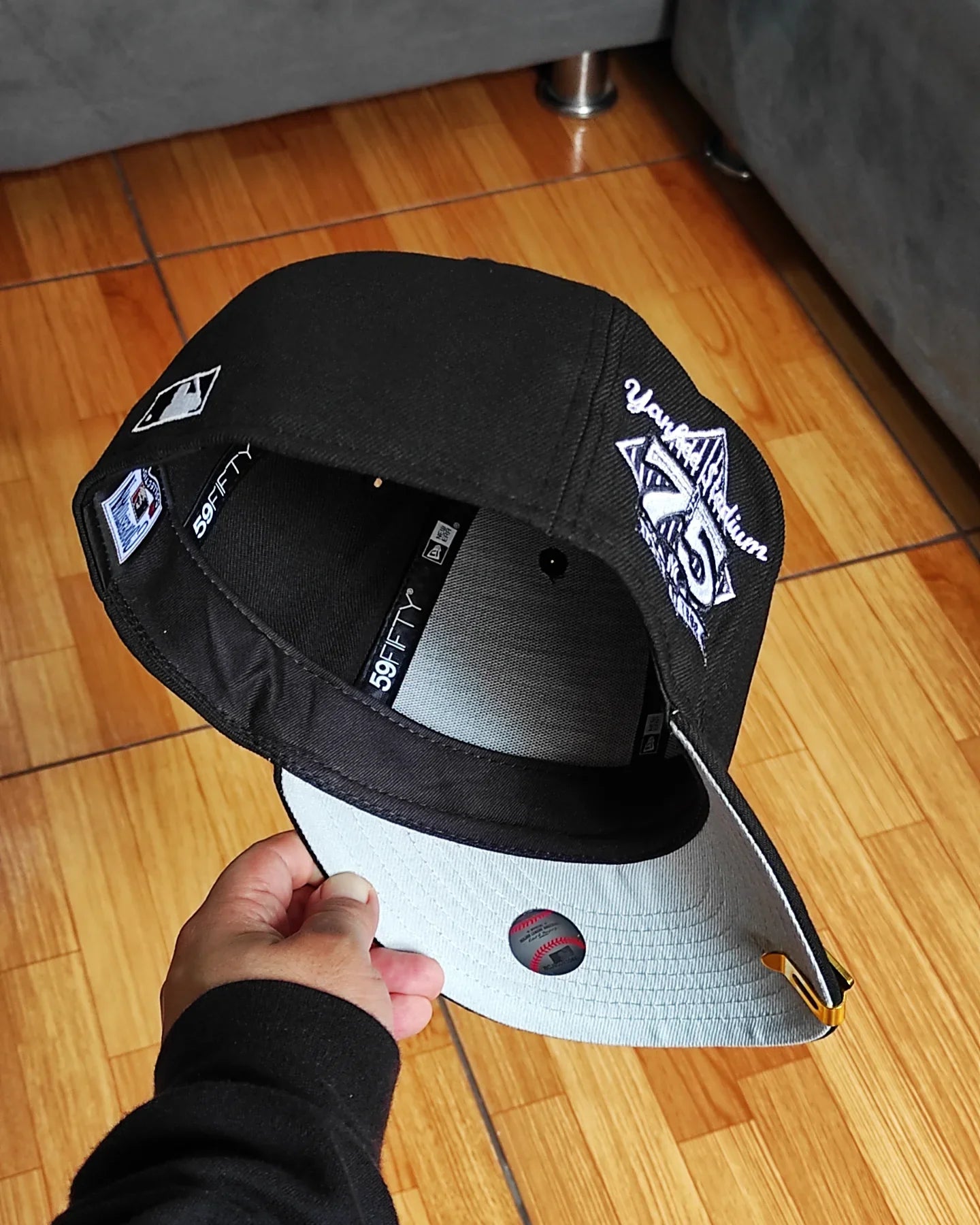 New Era New York Yankees estadio 75 aniversario negro 59 fifty ajustada