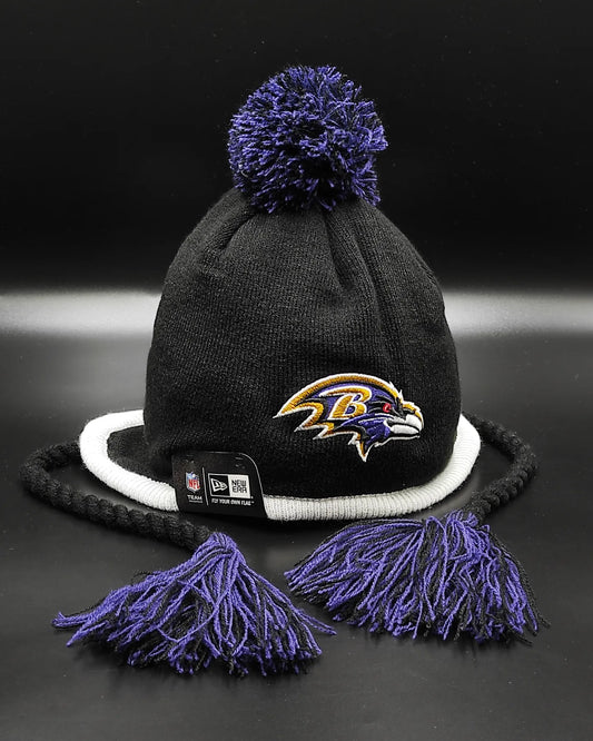 Gorro de punto Ravens de Baltimore GREY STRIPETOP de New Era