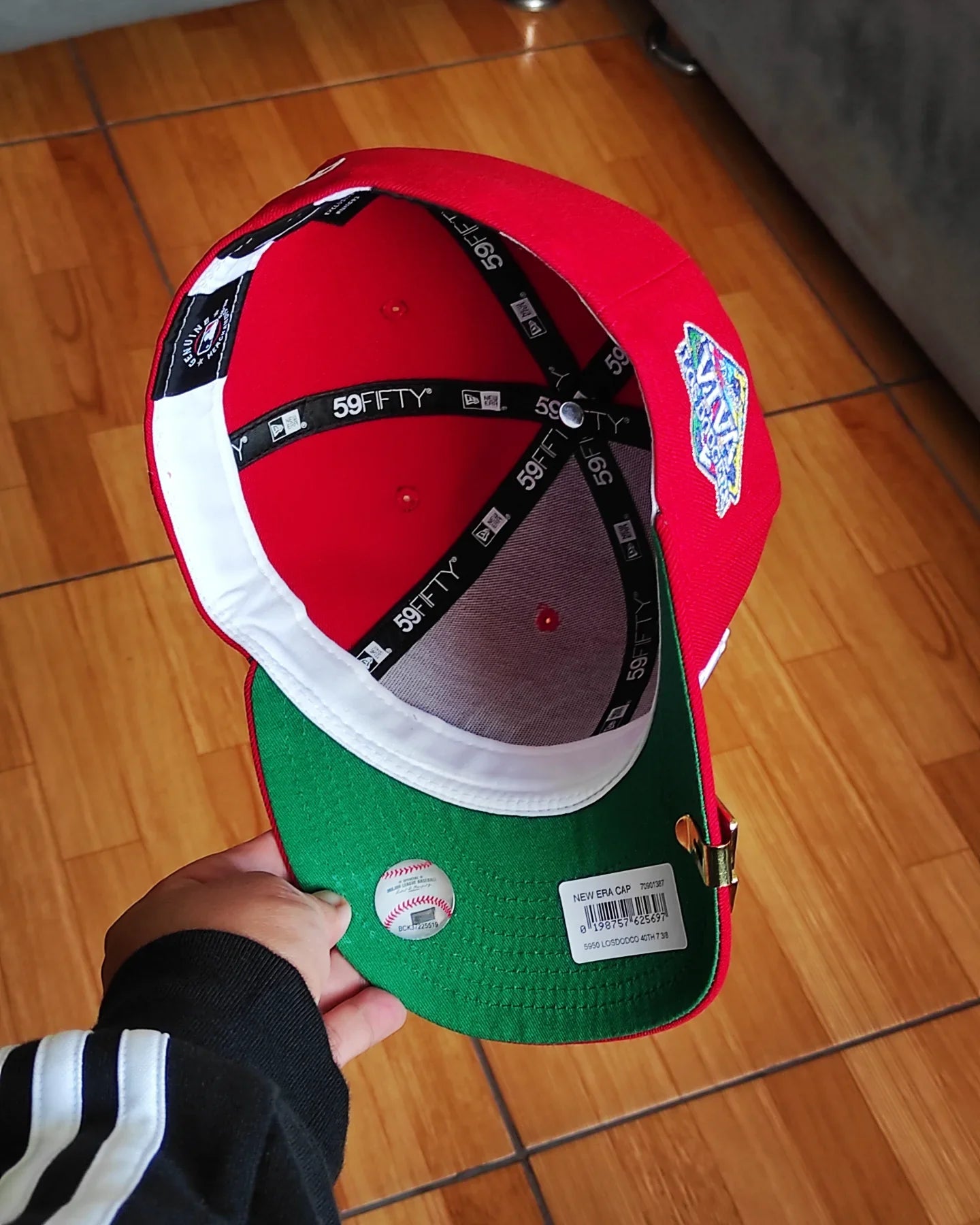 Gorra ajustada New Era Los Angeles Dodgers Viva Roja edición 59fifty
