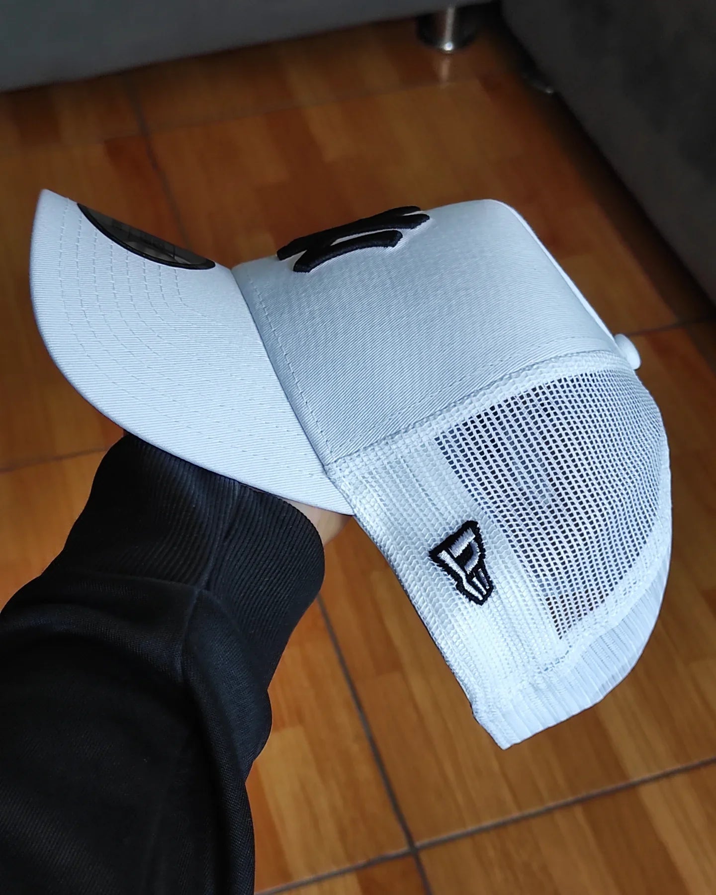 Gorra trucker a-frame blanca New Era New York Yankees