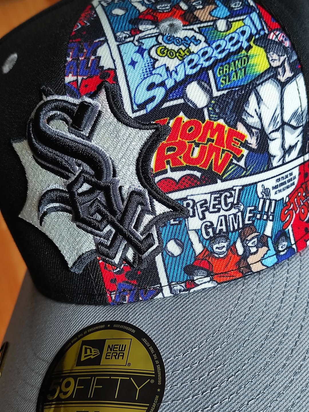 Gorra ajustada 59FIFTY Chicago White Sox New Era 2025 MLB Diamond Hero Edition - Negro/Gris