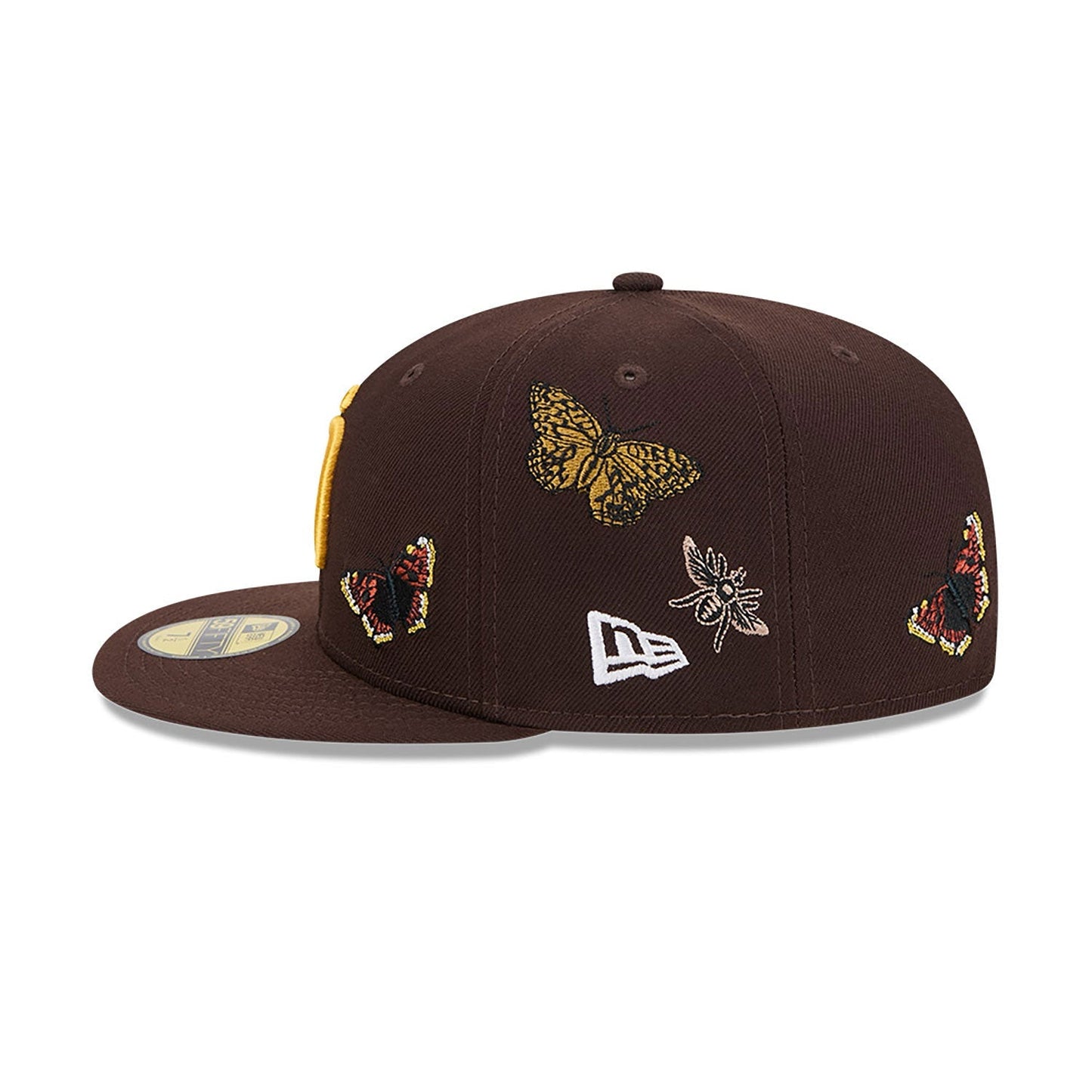 Gorra New Era 59Fifty Cerrada Marrón Fieltro San Diego Padres con parte inferior gris