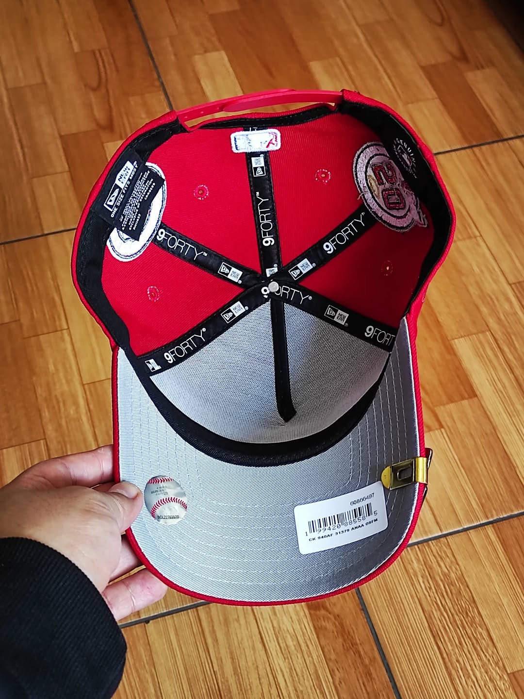 Gorra New Era ANAHEIM ANGELS roja 9FORTY A-FRAME Snapback