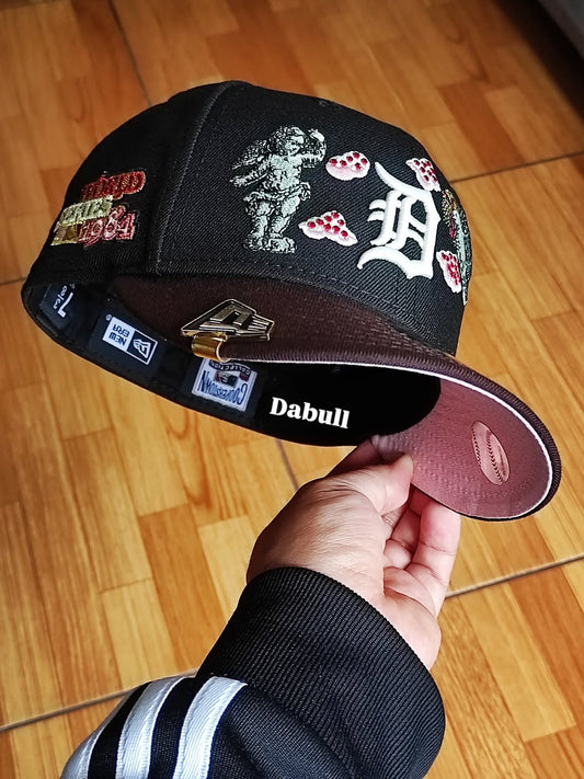 Detroit Tigers mlb NEGRO dos tonos rosa uv/ New Era 59fifty