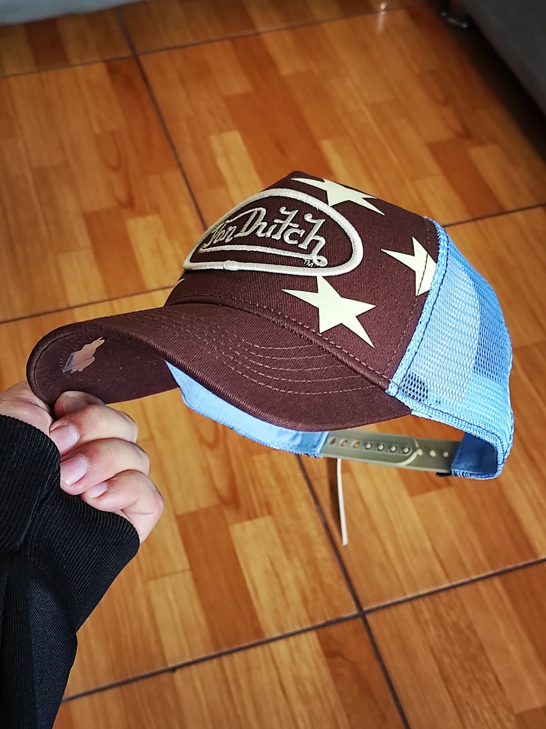 Gorra de camionero marrón con estrella holandesa ⭐️
