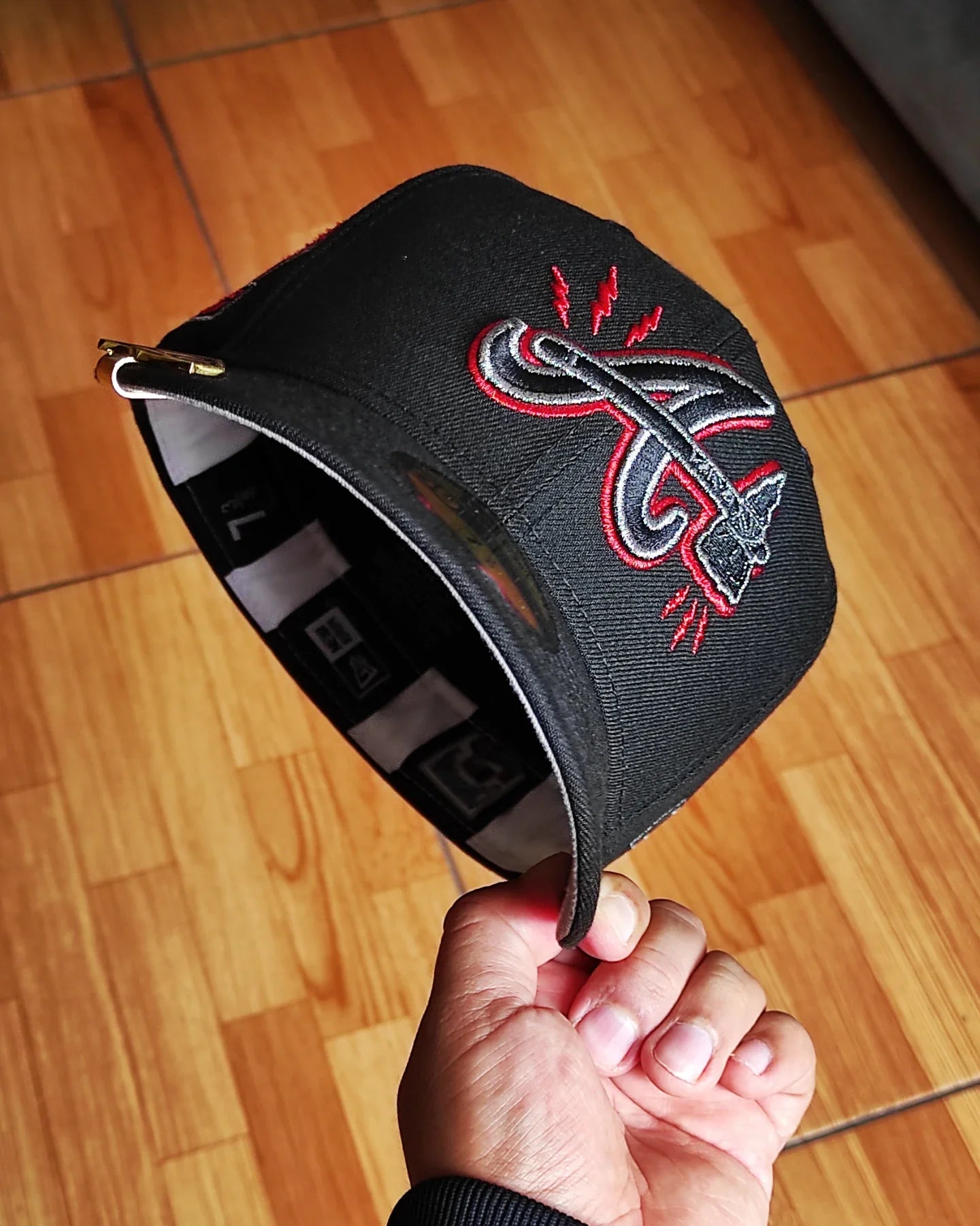 Gorra New Era Atlanta Braves World Series 1995 ⚡ Edición Negra 59Fifty Ajustada