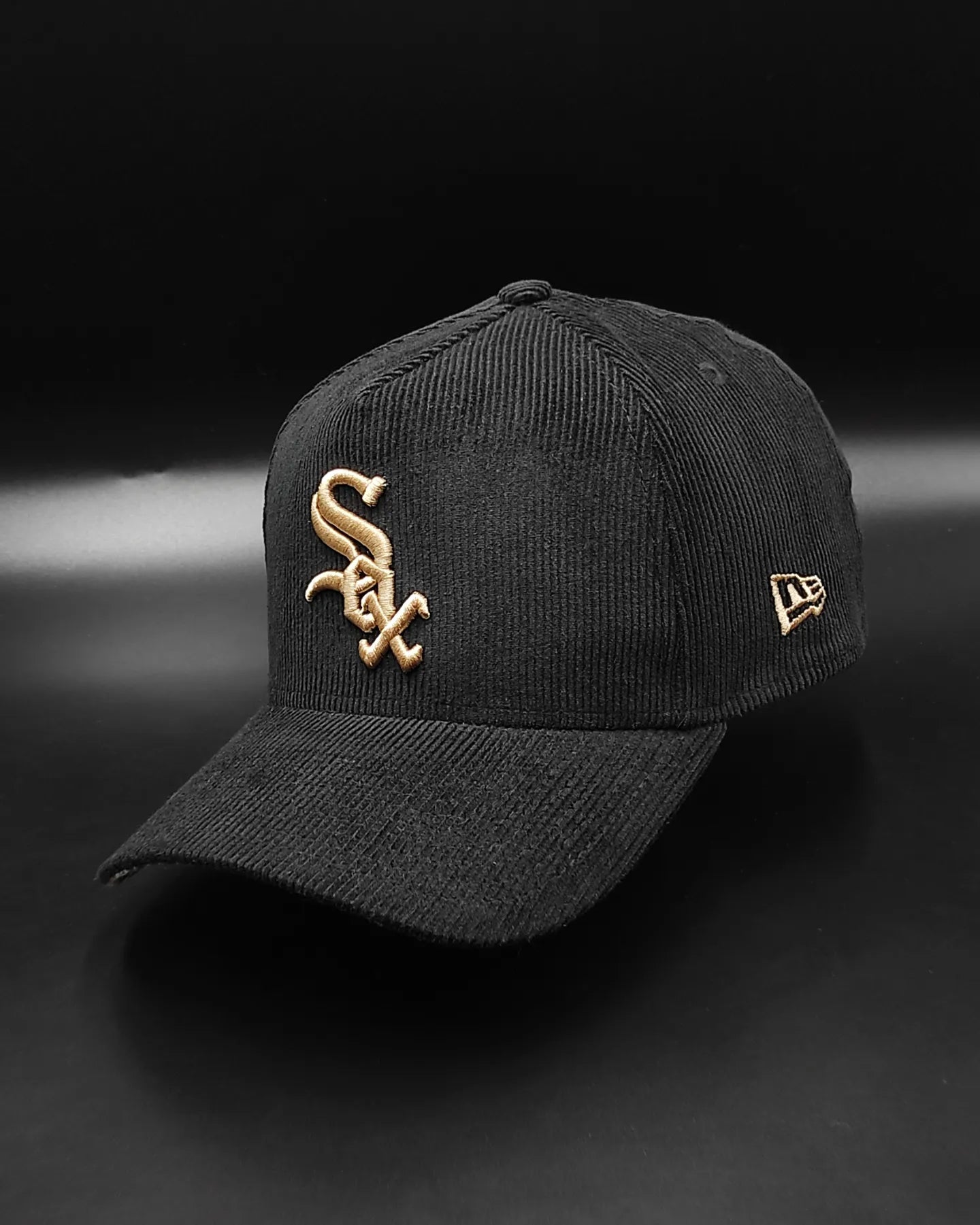 New Era White Sox "Corduroy Black" 9 Forty A-FRAME gorra snapback