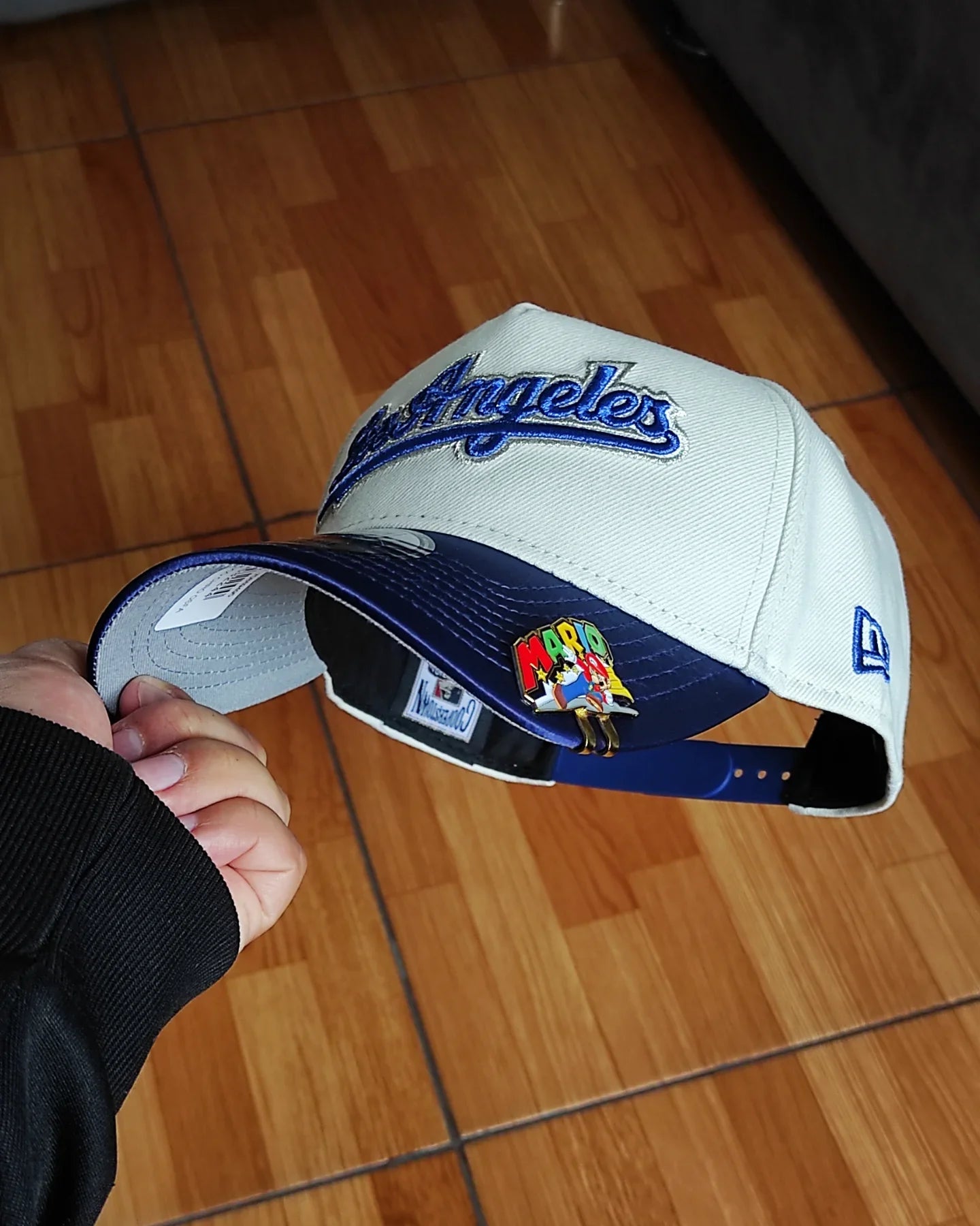 Gorra snapback New Era Los Angeles Dodgers Chrome con visera satinada Two Tone A Frame 9Forty