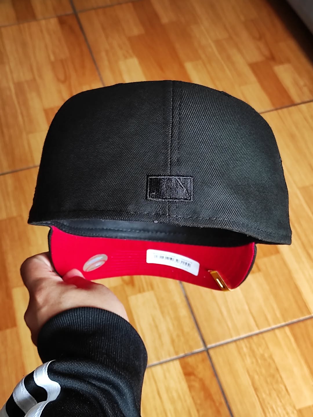 Gorra ajustada 59Fifty de los New Era Los Angeles Dodgers 40 Aniversario Edición Black Out Roja