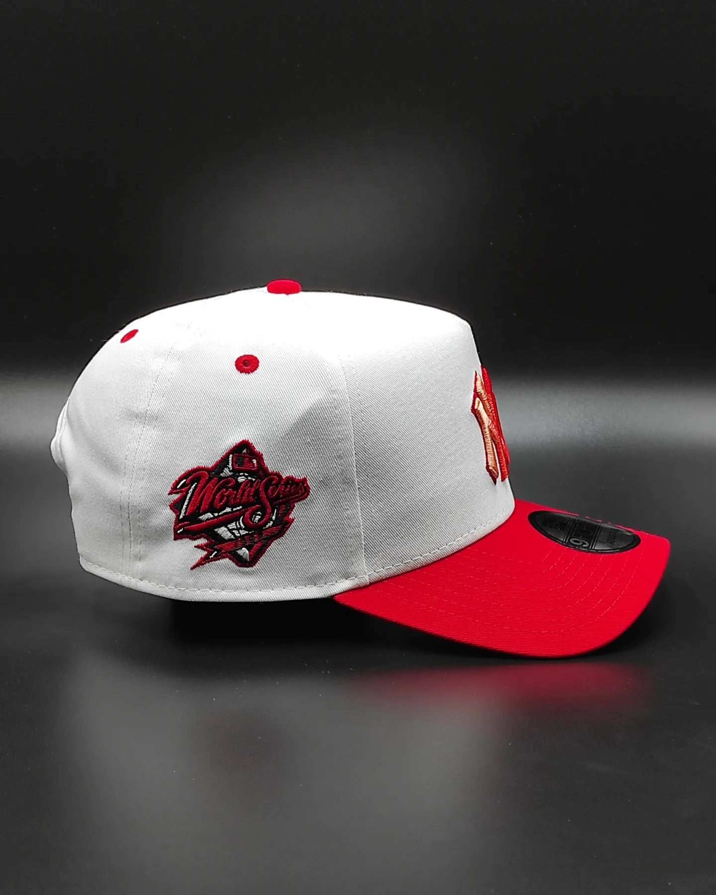 Gorra New Era New York Yankees " satin " 9 forty a frame blanca / escarlata