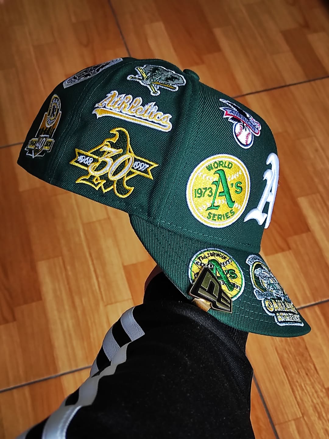 Gorra New Era 59FIFTY Fitted de los Oakland Athletics estampada
