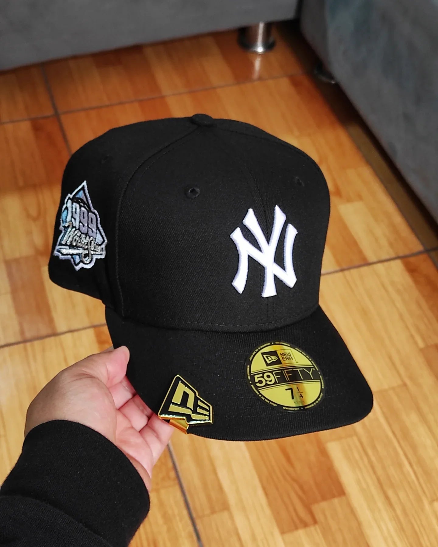 New Era New York Yankees Serie Mundial 1999 negro/azul cielo 59fifty ajustada