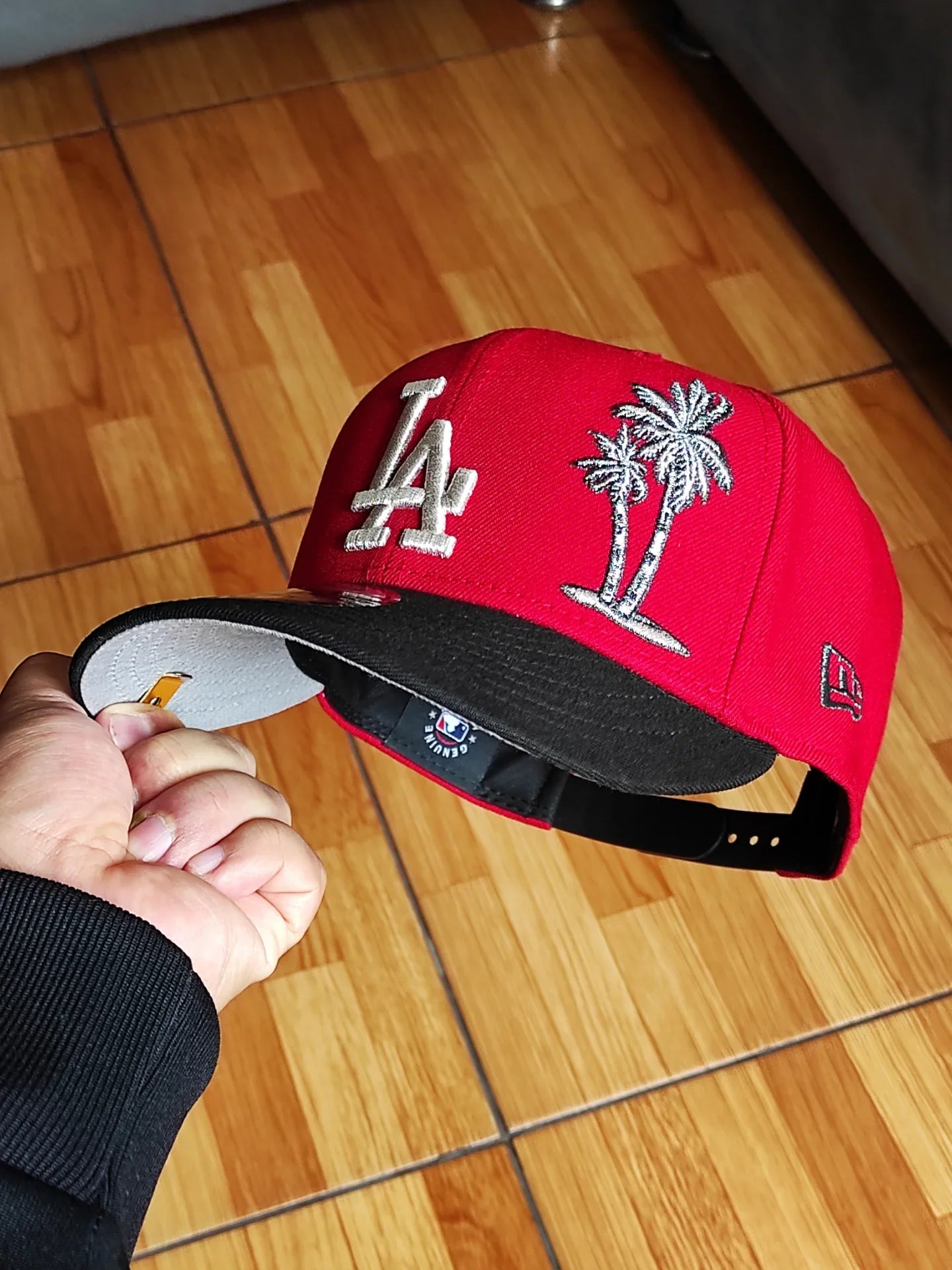 Gorra snapback 9FIFTY New Era Los Angeles Dodgers palmera 🌴 bicolor roja negra