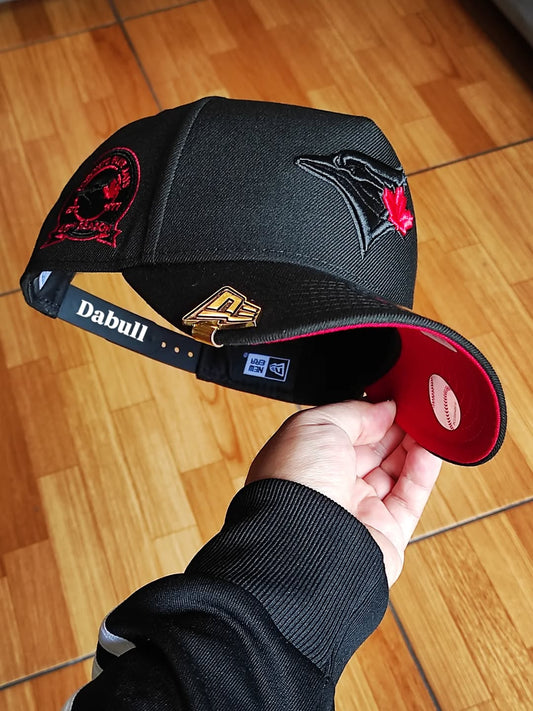 Gorra New Era Toronto BLUE Jays negra roja 9Forty a-frame
