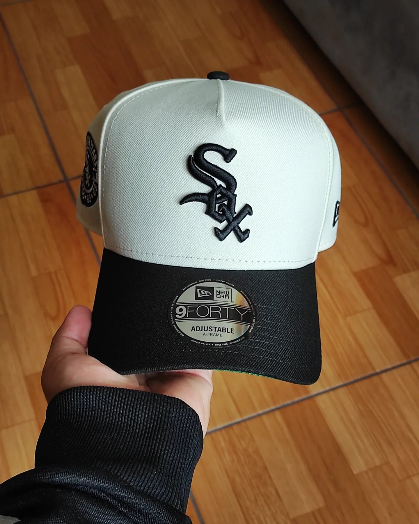 New Era Chicago White Sox Chrome negro 9 FORTY A-FRAME