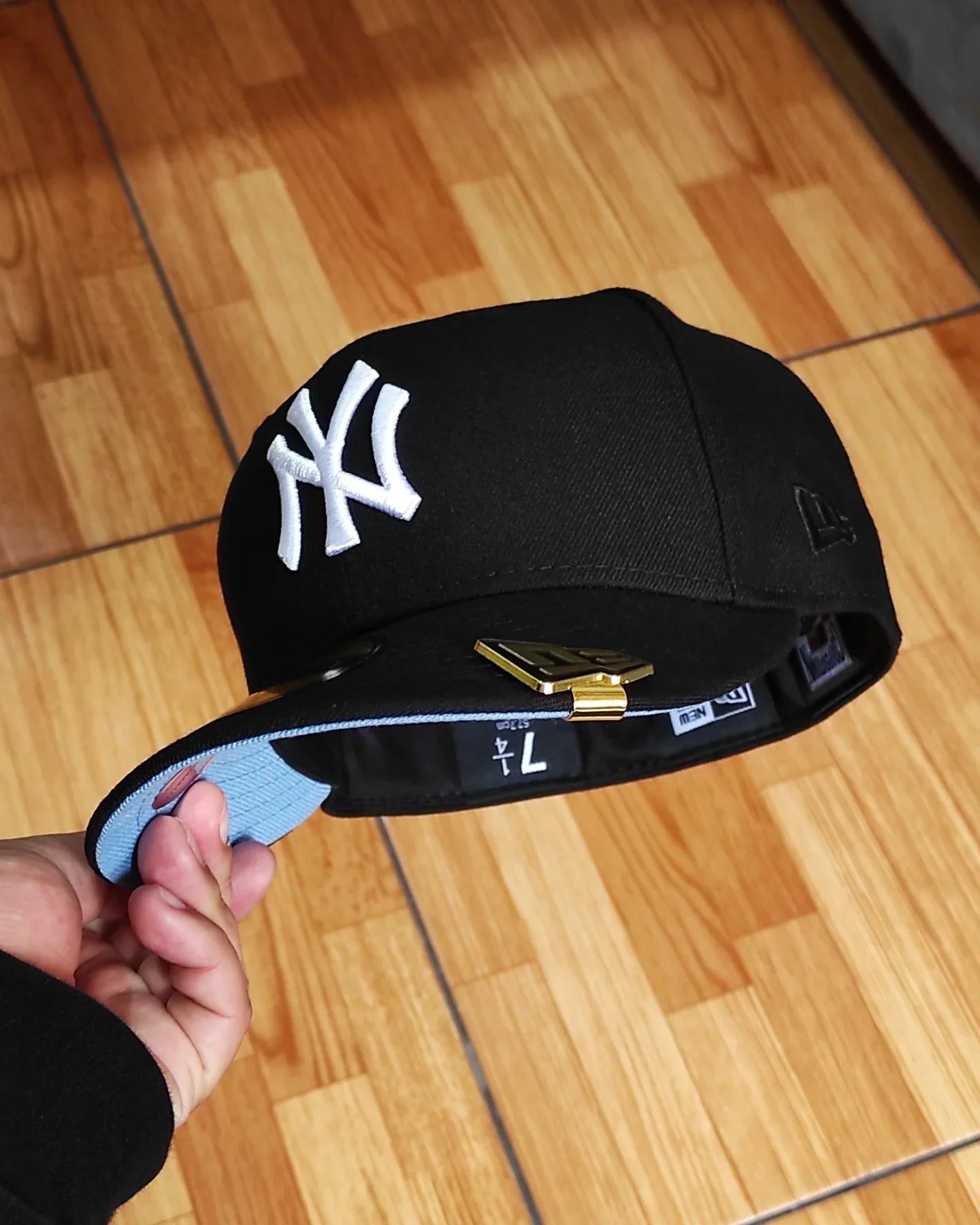 New Era New York Yankees Serie Mundial 1999 negro/azul cielo 59fifty ajustada