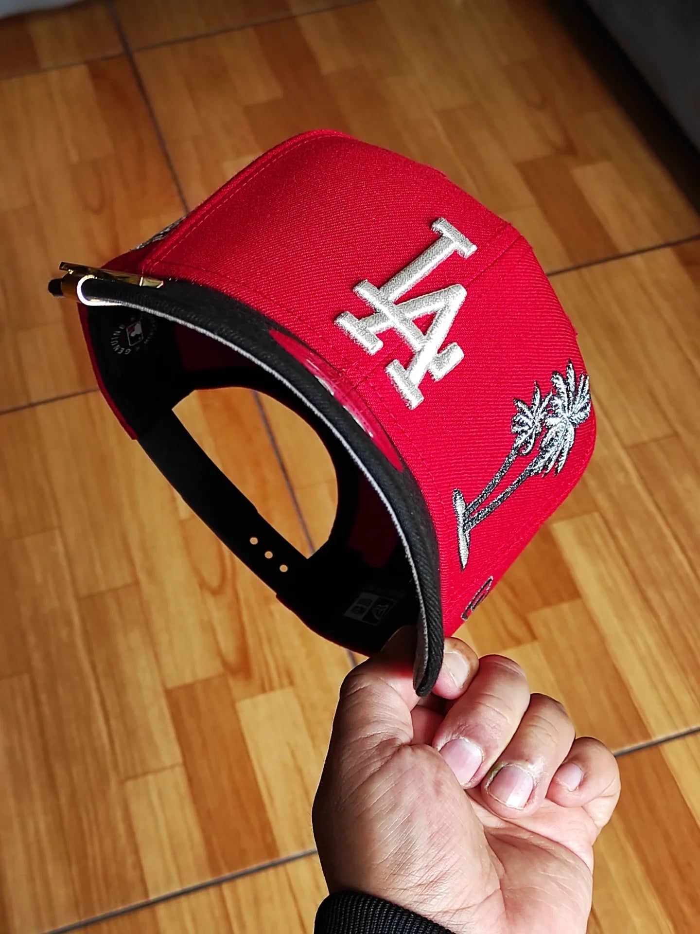 Gorra snapback 9FIFTY New Era Los Angeles Dodgers palmera 🌴 bicolor roja negra