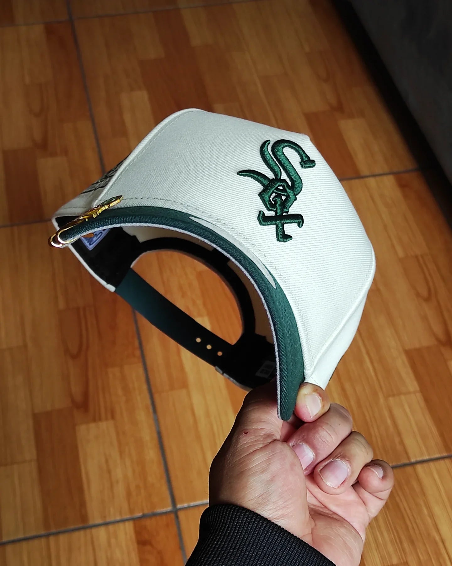 Gorra New Era Chicago White Sox Comiskey Chrome verde oscuro 9Forty Snapback