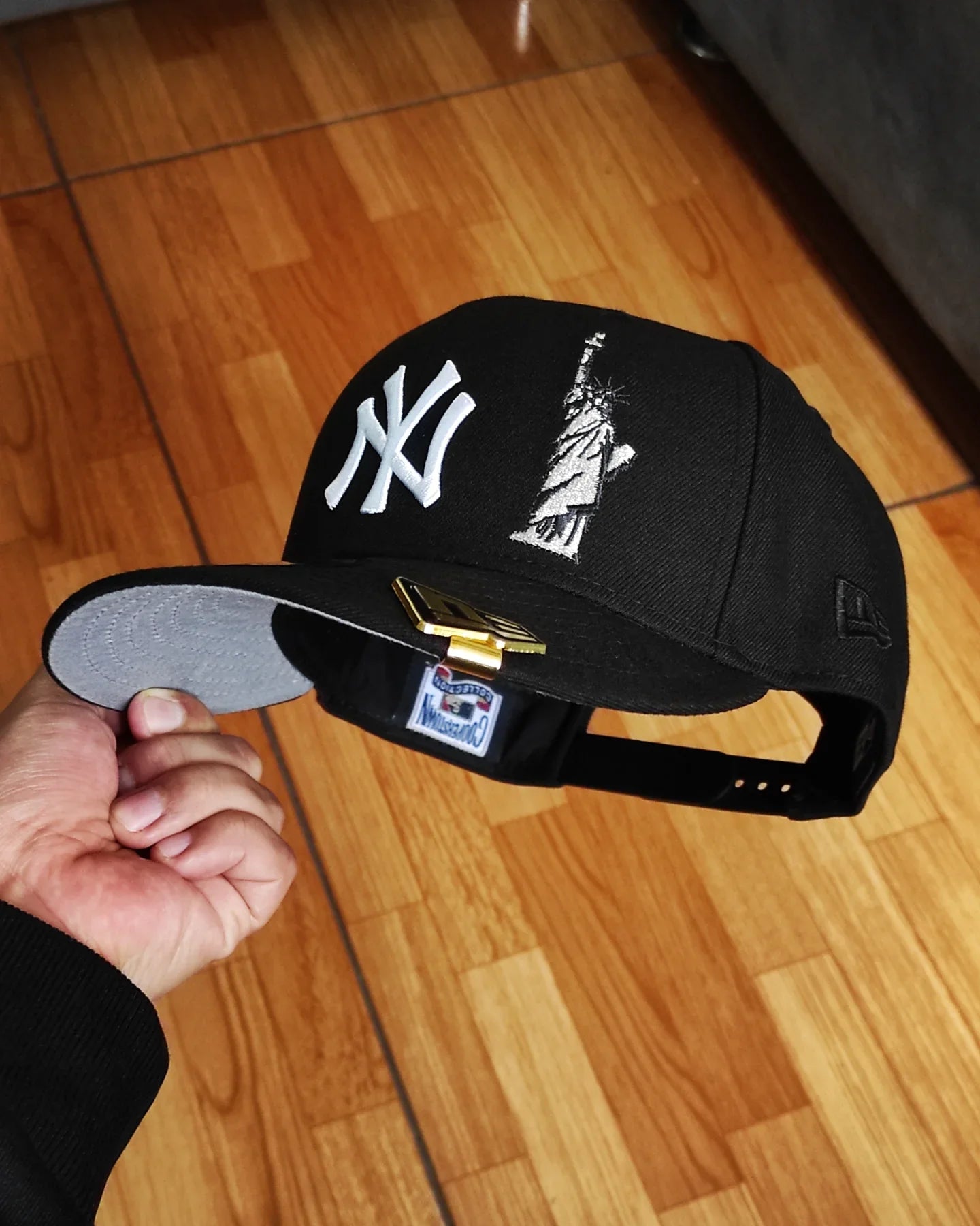 New Era New York Yankees Serie Mundial 1999 colección liberty 🗽 negro blanco 9 FIFTY Snapback