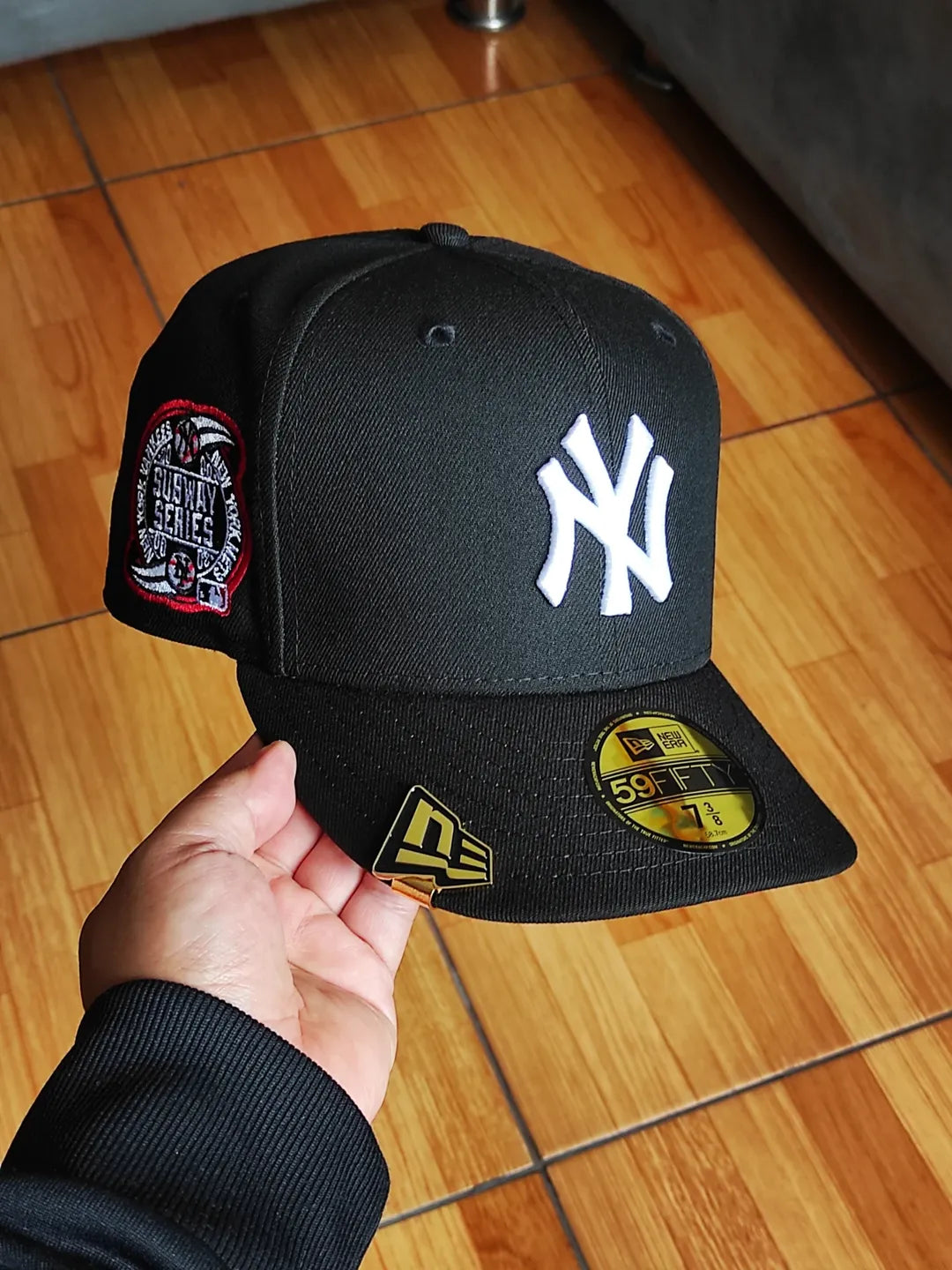 New Era New York Yankees Subway Series gorra ajustada 59Fifty negra y roja
