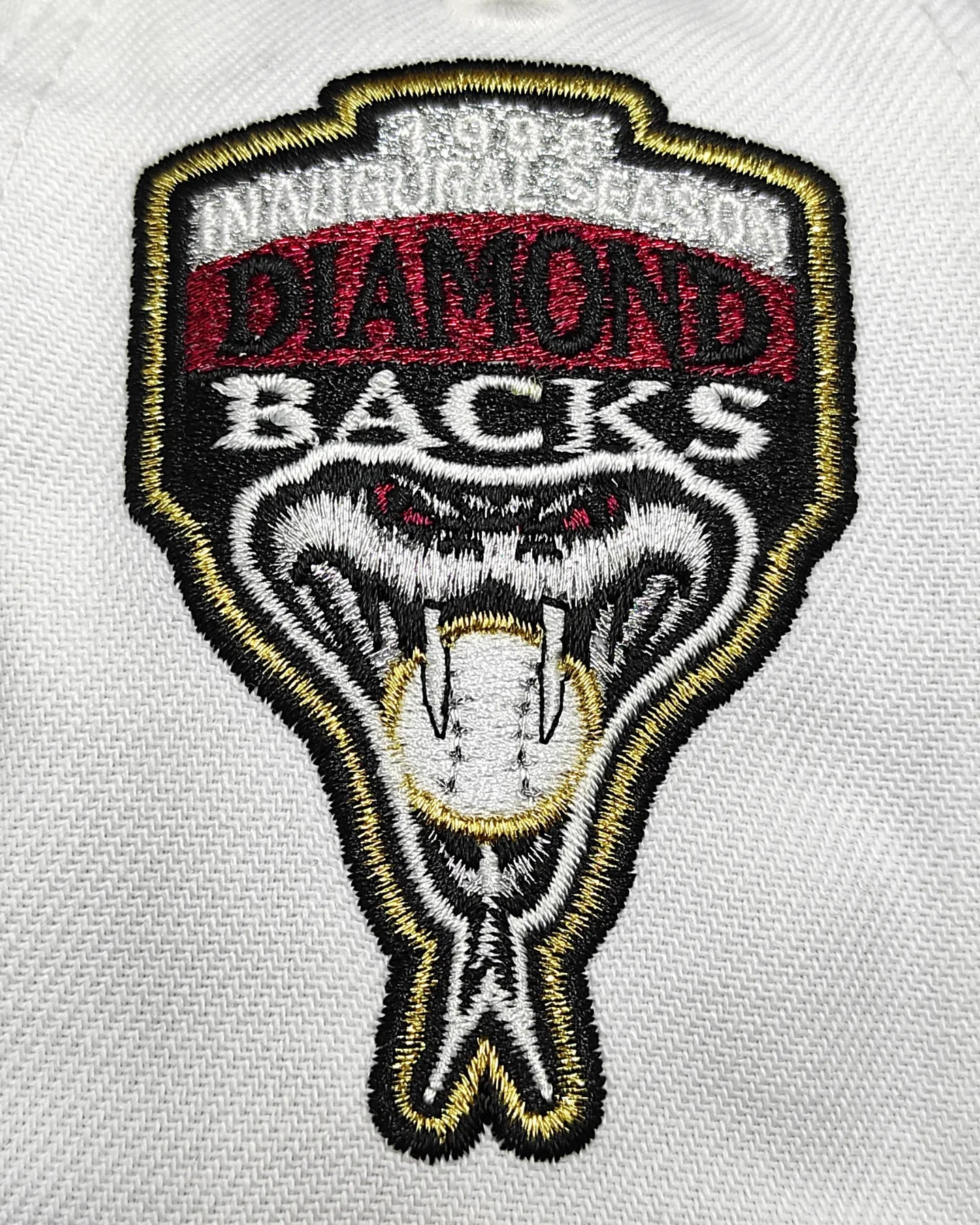 New Era Arizona Diamondbacks 1998 New Era 9Fifty Snapback blanco, rojo, plomo
