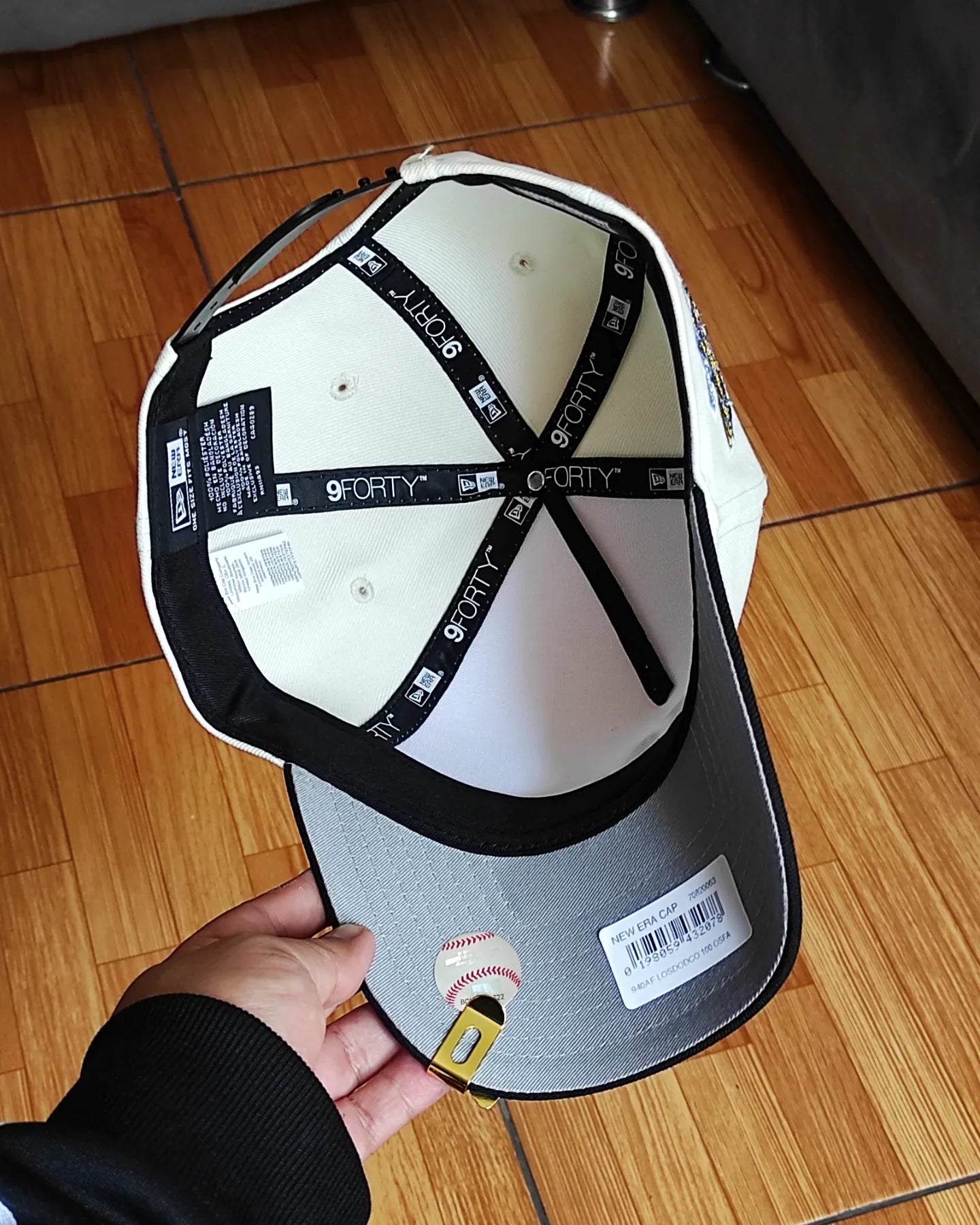 New Era Los Angeles Dodgers 100 aniversario Cromado negro 9 Forty A-FRAME