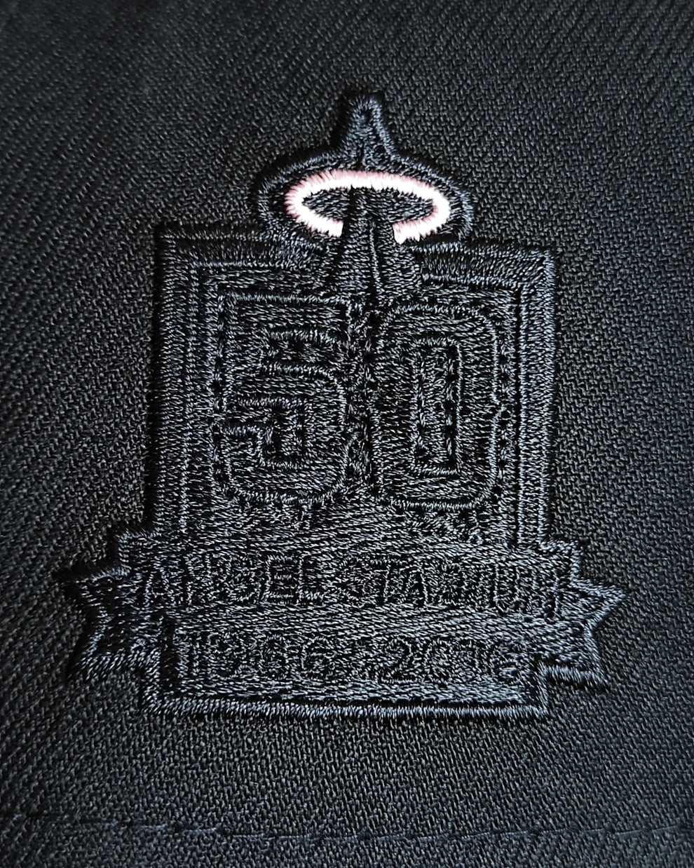New Era Anaheim Angels 50th Anniversary Black uv pink 9Forty A-frame Snapback