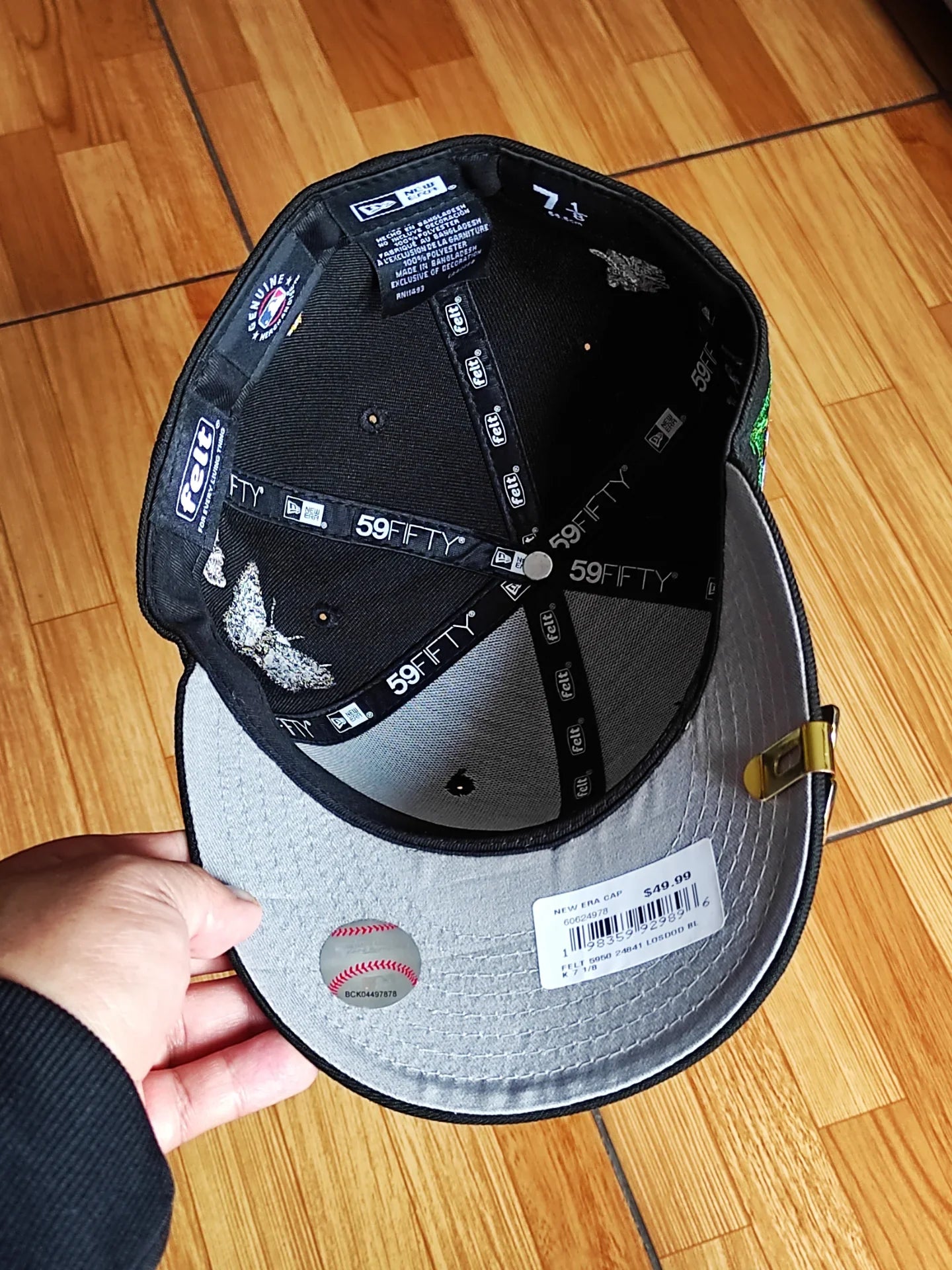 Gorra New Era Los Angeles Dodgers FIELTRO 🦋 negra 59fifty