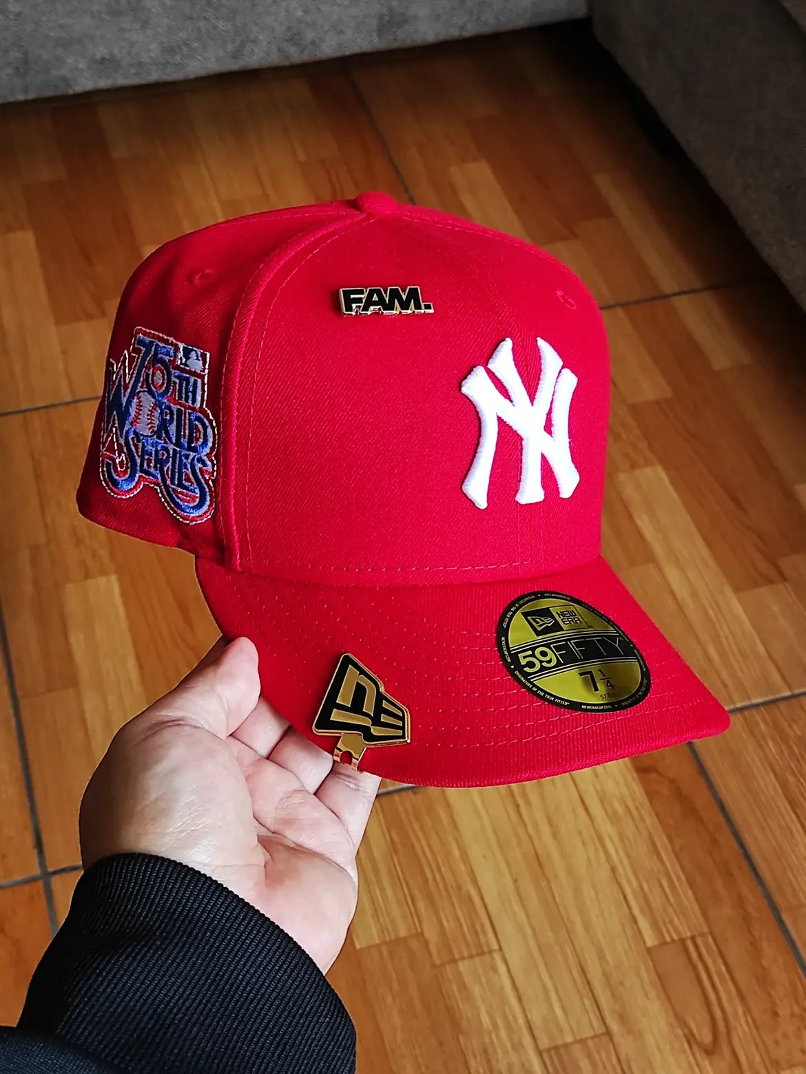 New York yankees mlb red sky blue uv / 59fifty cap
