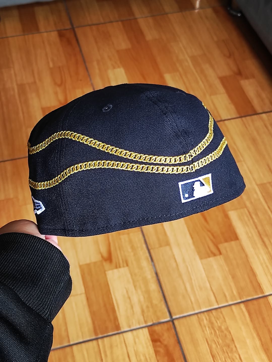Gorra ajustada New Era 59FIFTY New York Yankees chain✨️ wrap azul marino