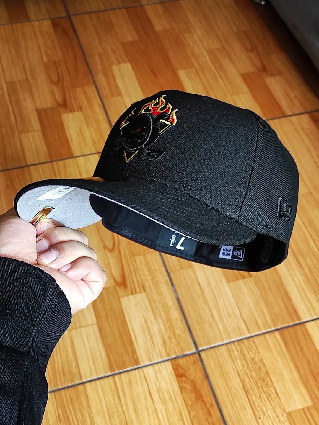 Gorra New Era Anaheim Ducks Edición Inaugural Fire Negra 59Fifty Ajustada