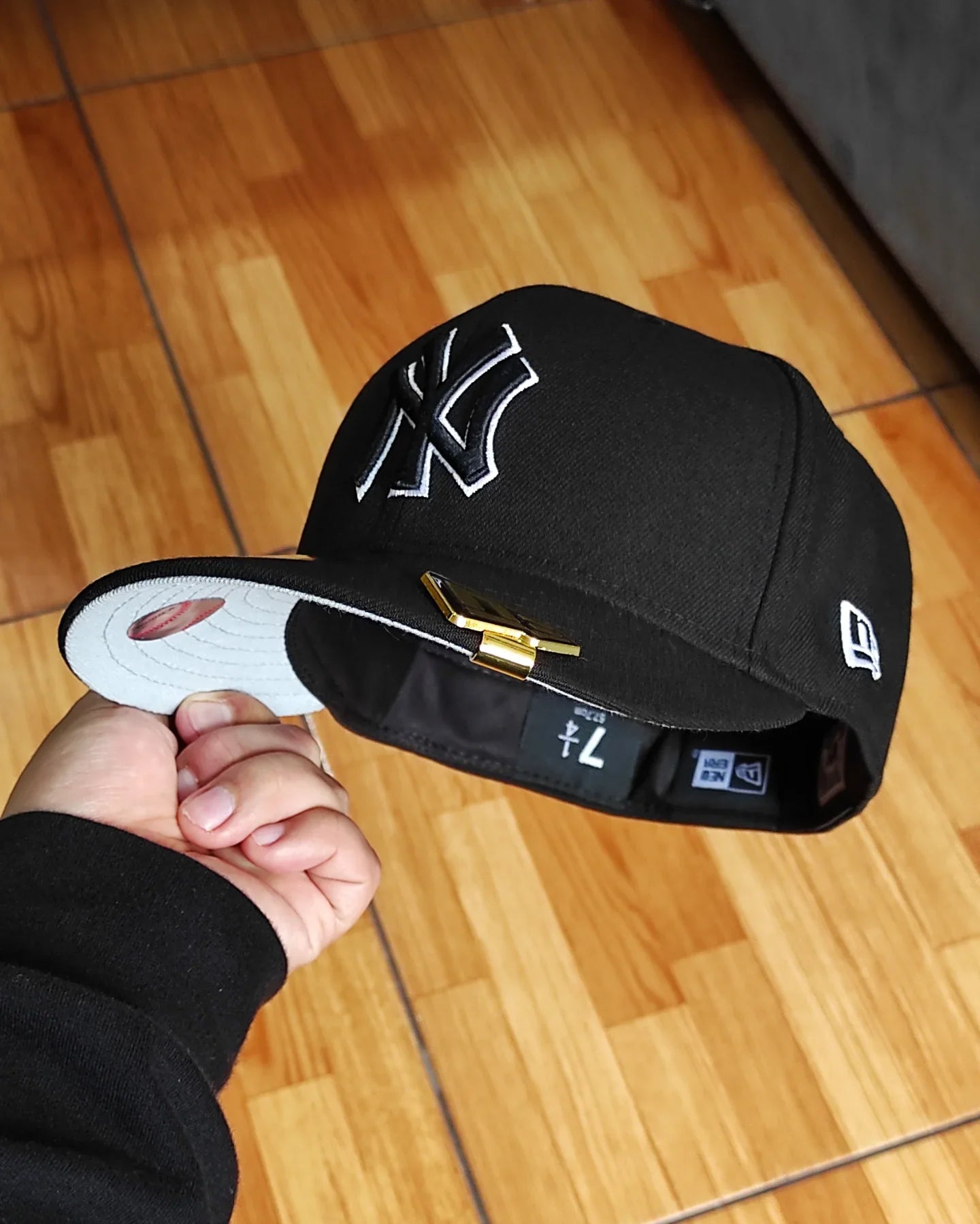 New Era New York Yankees estadio 75 aniversario negro 59 fifty ajustada